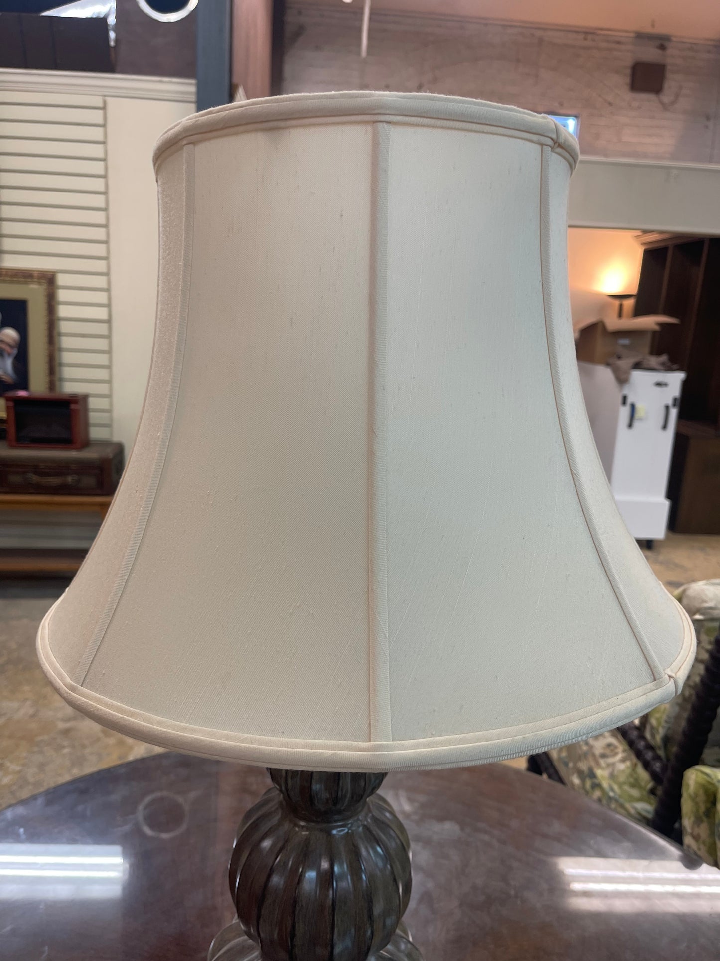 Grey Ceramic Table Lamp (Works)