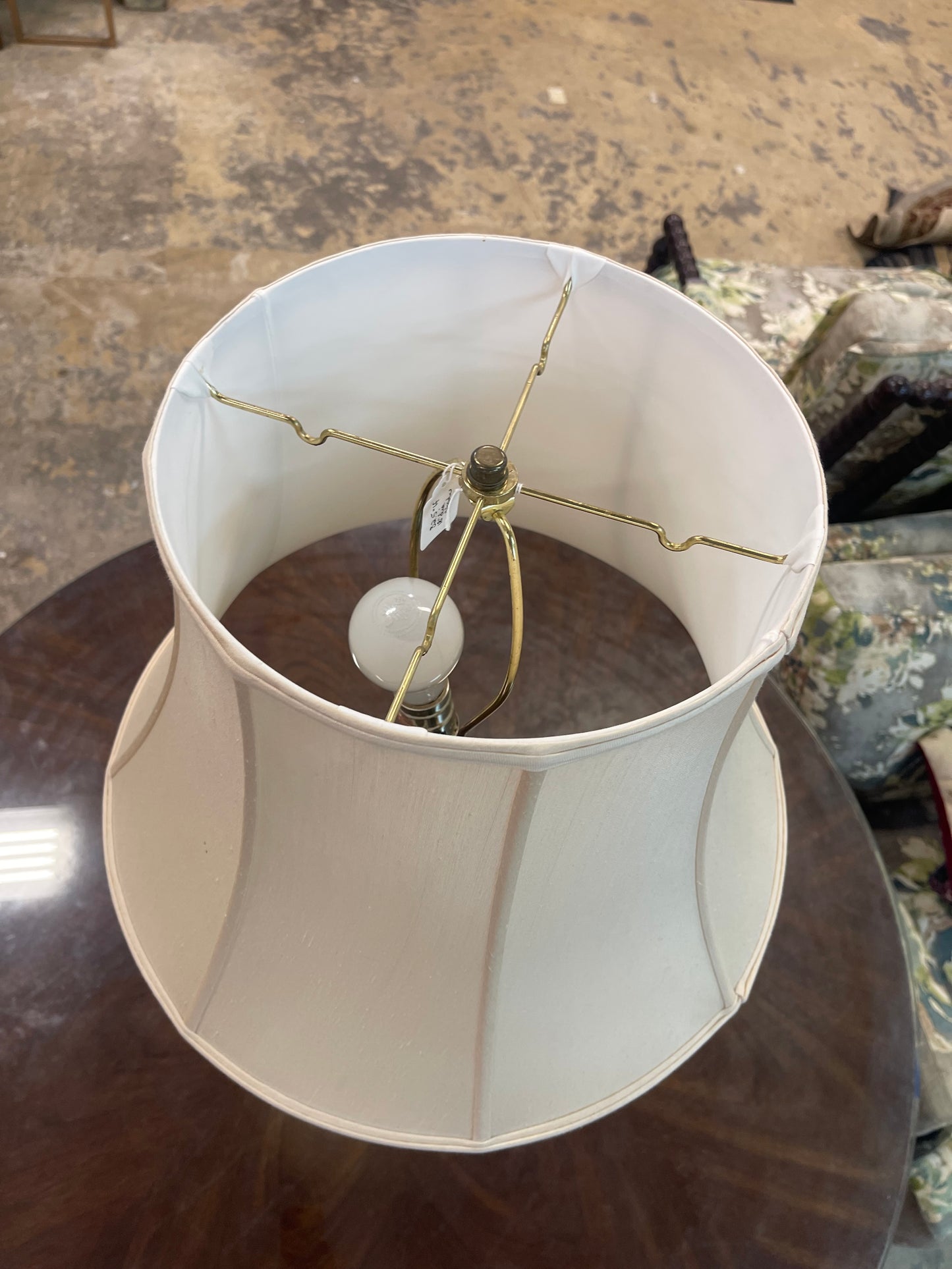 Grey Ceramic Table Lamp (Works)