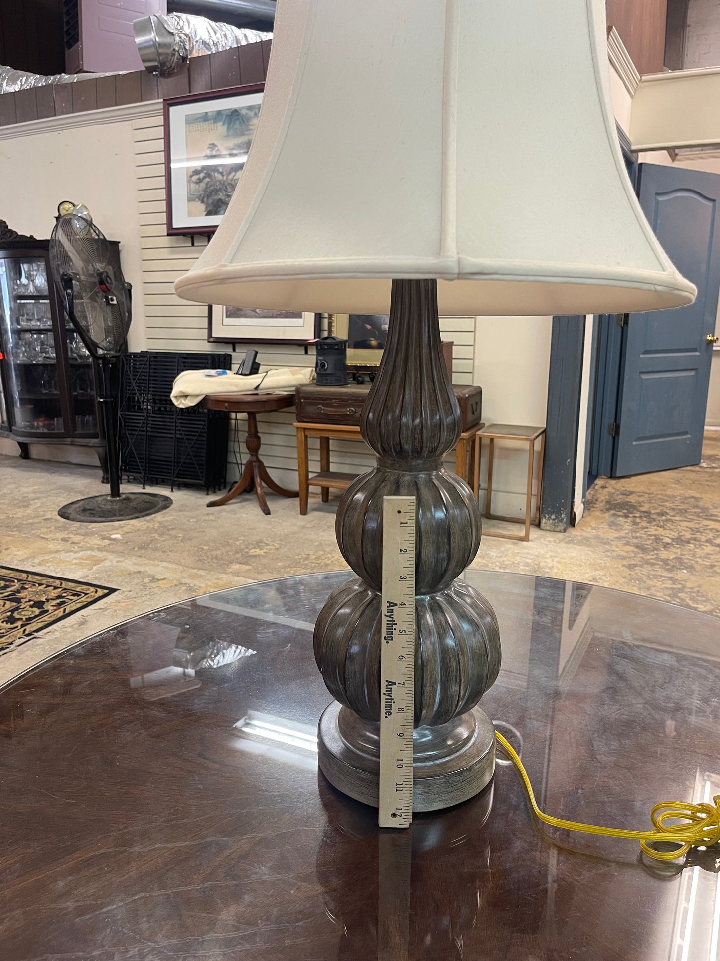 Grey Ceramic Table Lamp (Works)