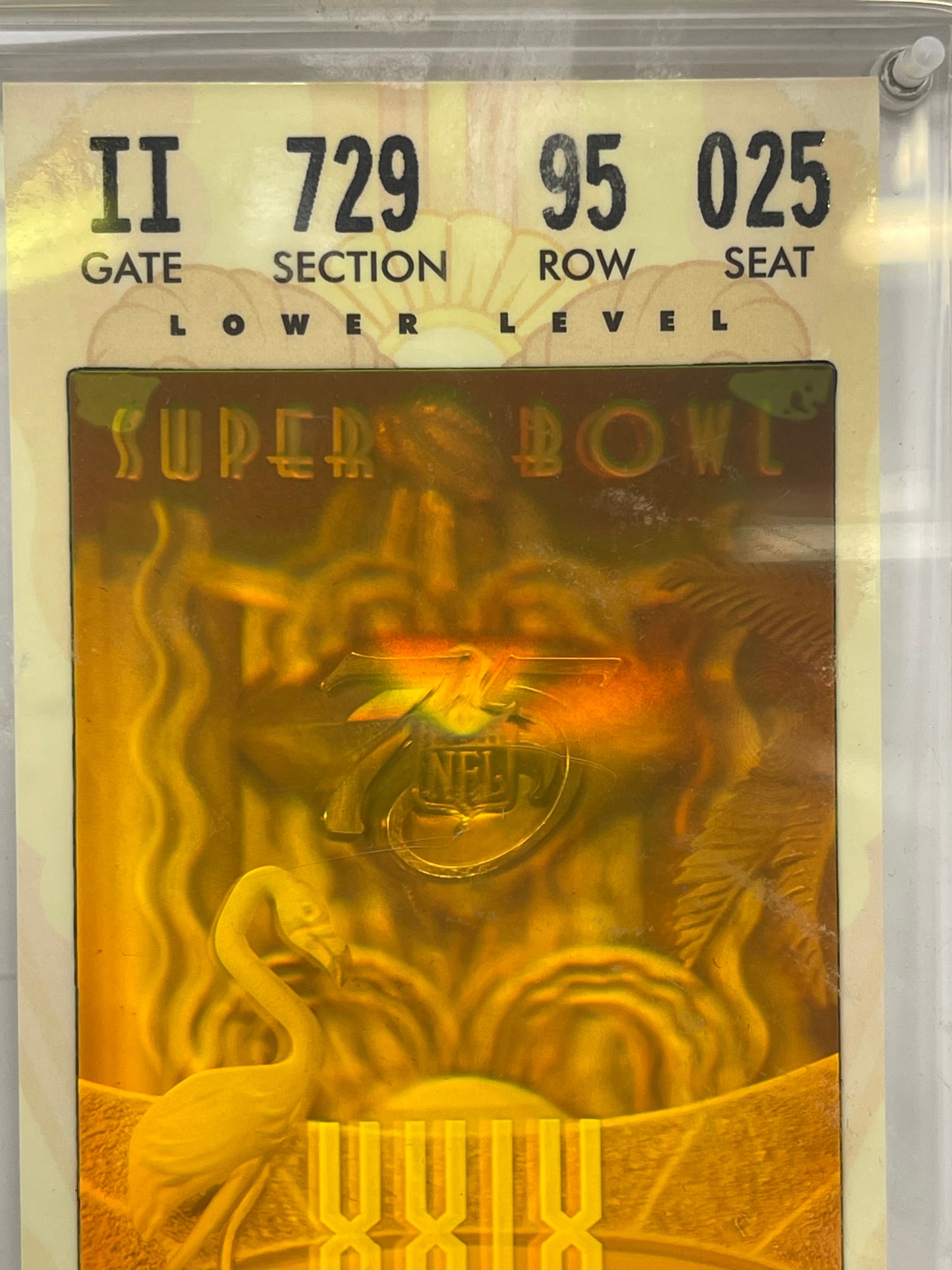 Super Bowl XXIX AFC - NFC World Championship Ticket In Lucite