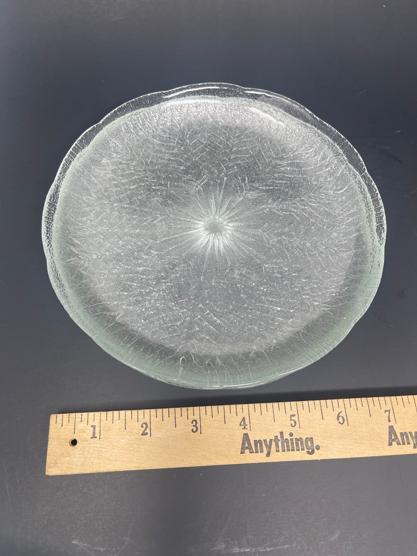 Arcoroc "Country Wheat" Clear Glass Mugs, Saucers & Plates