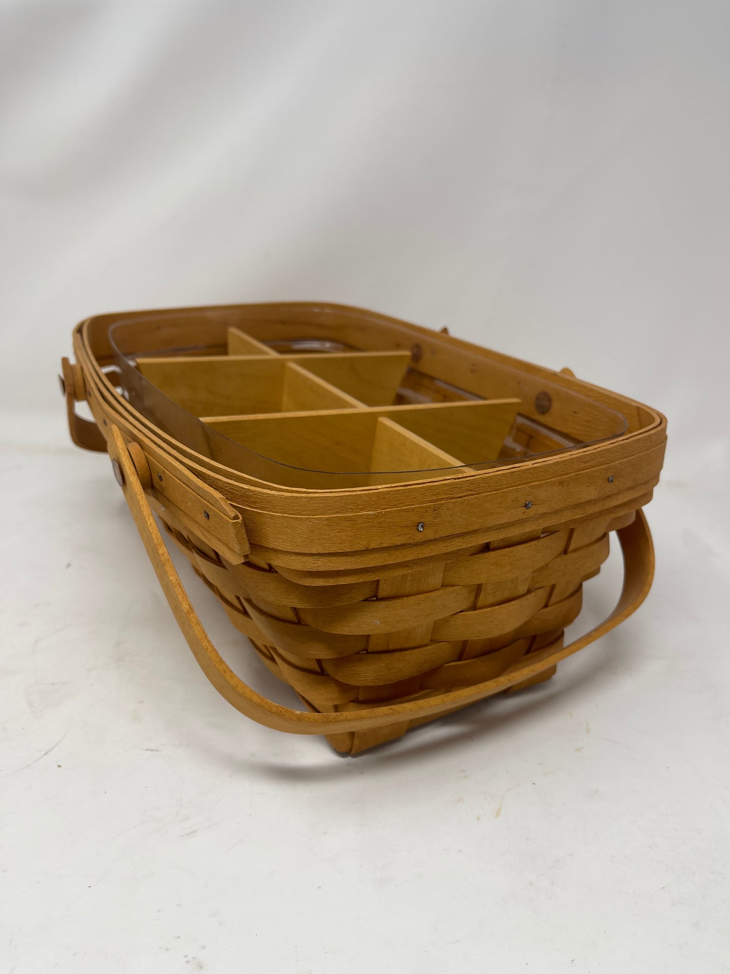 Longaberger Storage Solutions Basket W/6 Wooden Dividers