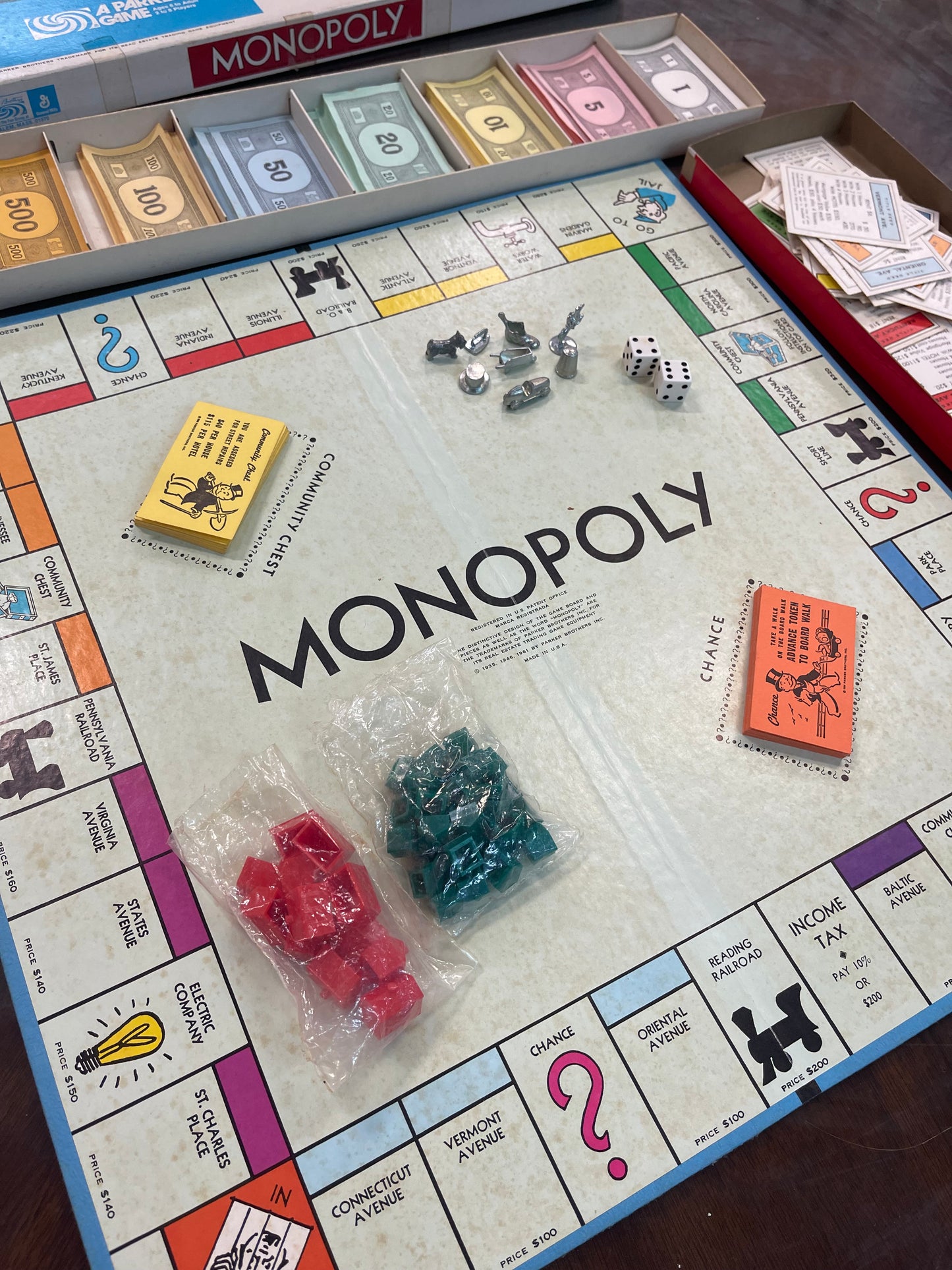 1961 Monopoly Game By Parker Bros.