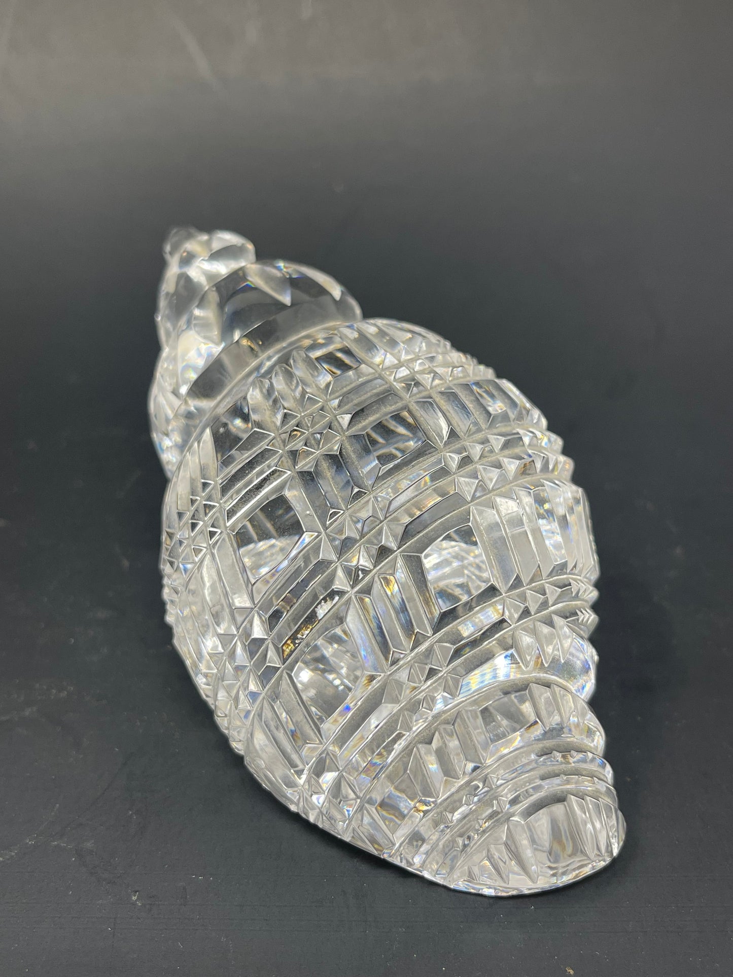 Waterford Crystal Conch Shell Paperweight