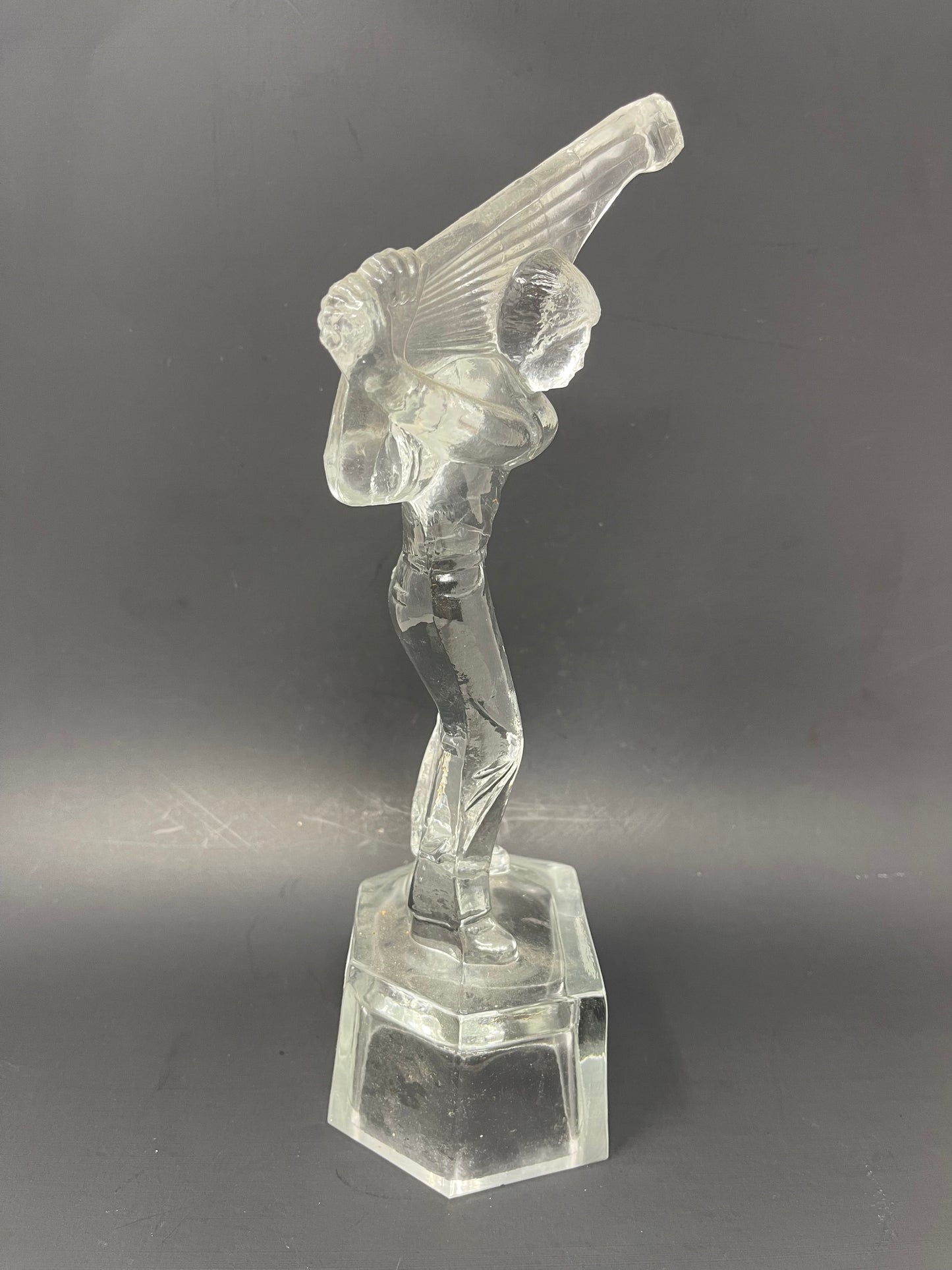 Glass Golfer Statue