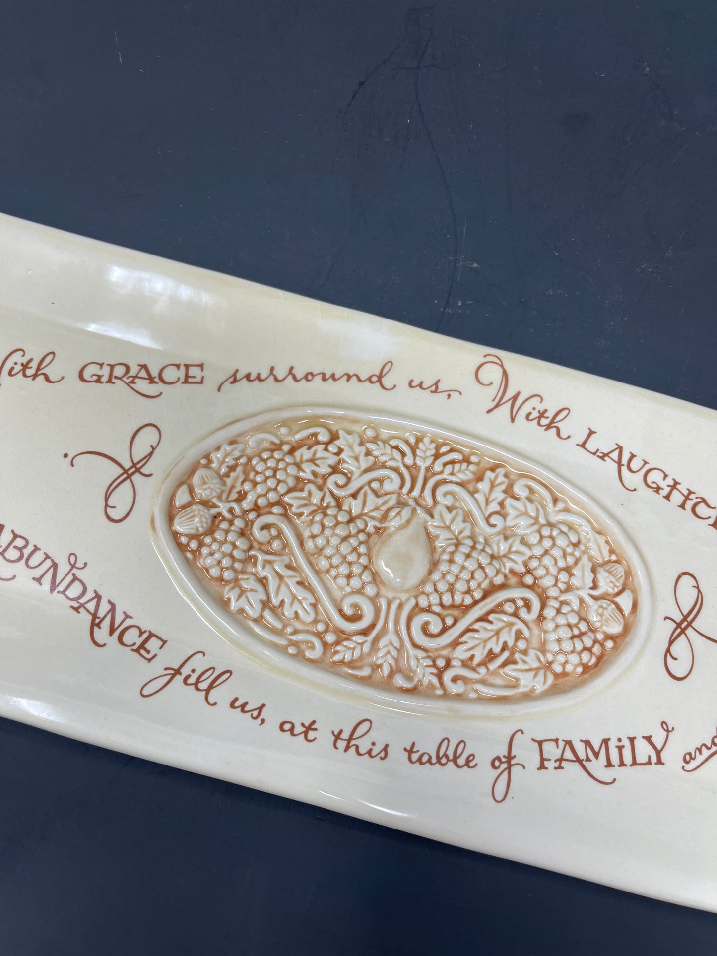 Ceramic Amscan Friends & Family Blessing Rectangle Tray