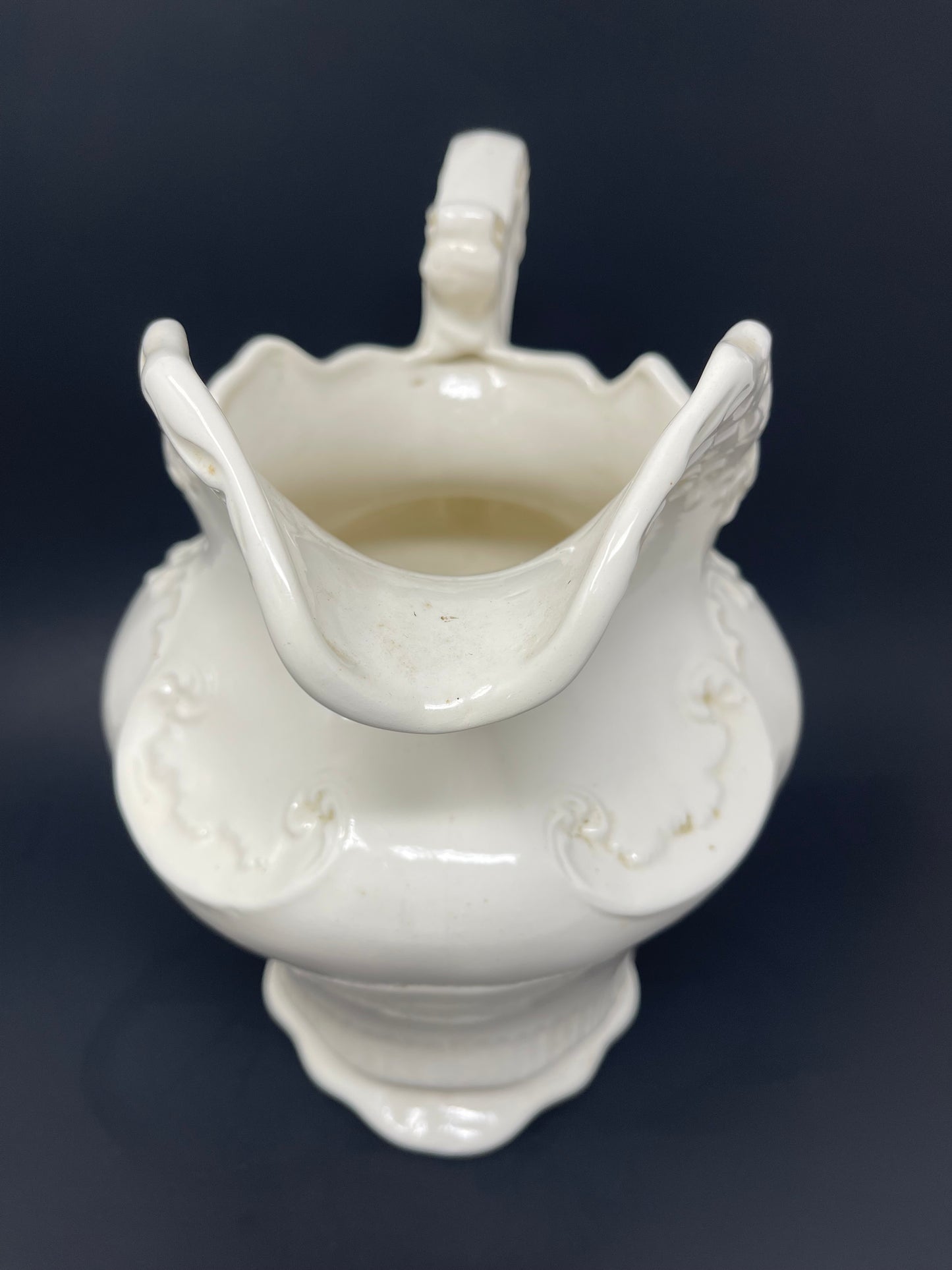 Arnel's Large White Ceramic Pitcher