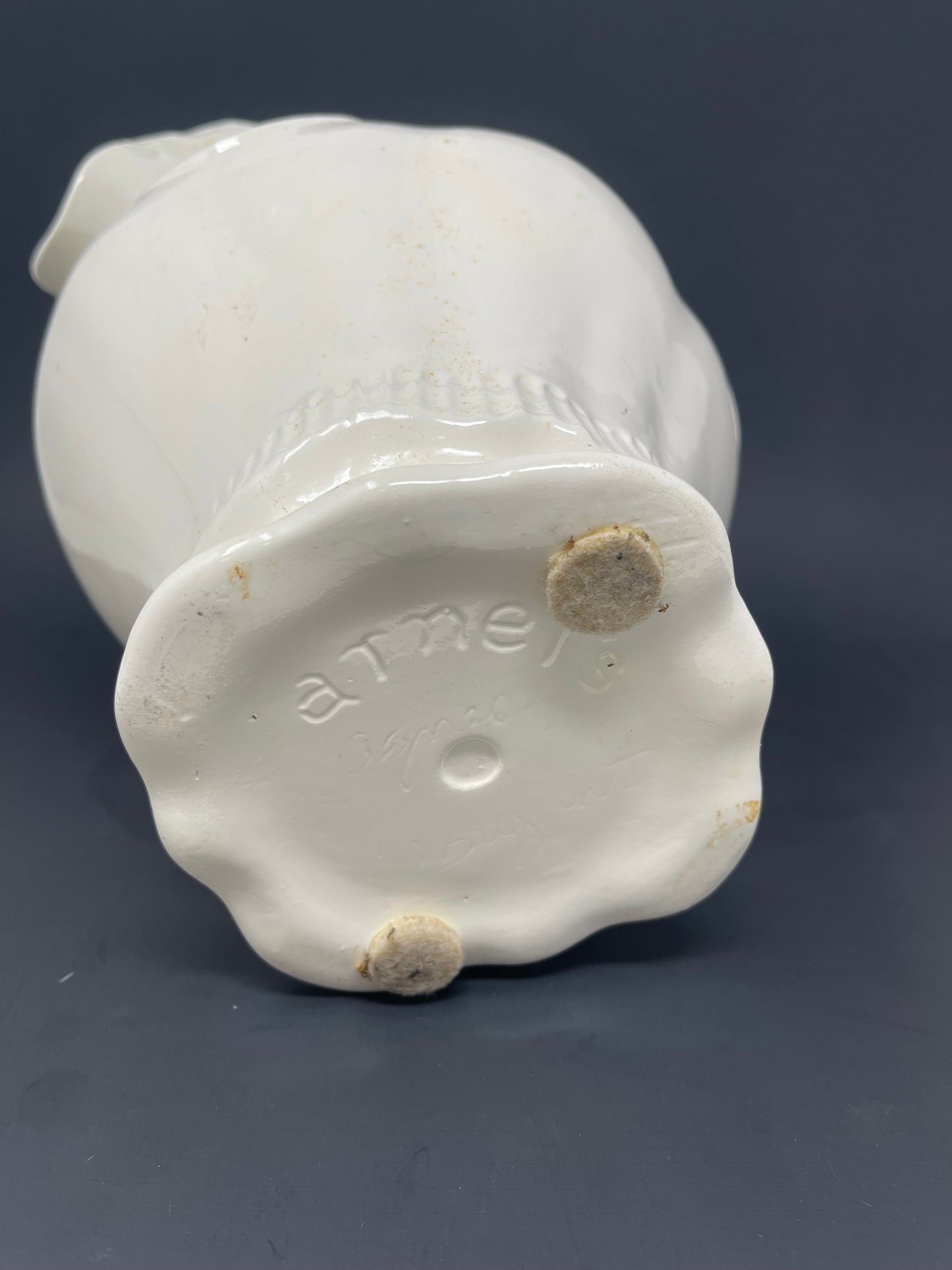 Arnel's Large White Ceramic Pitcher