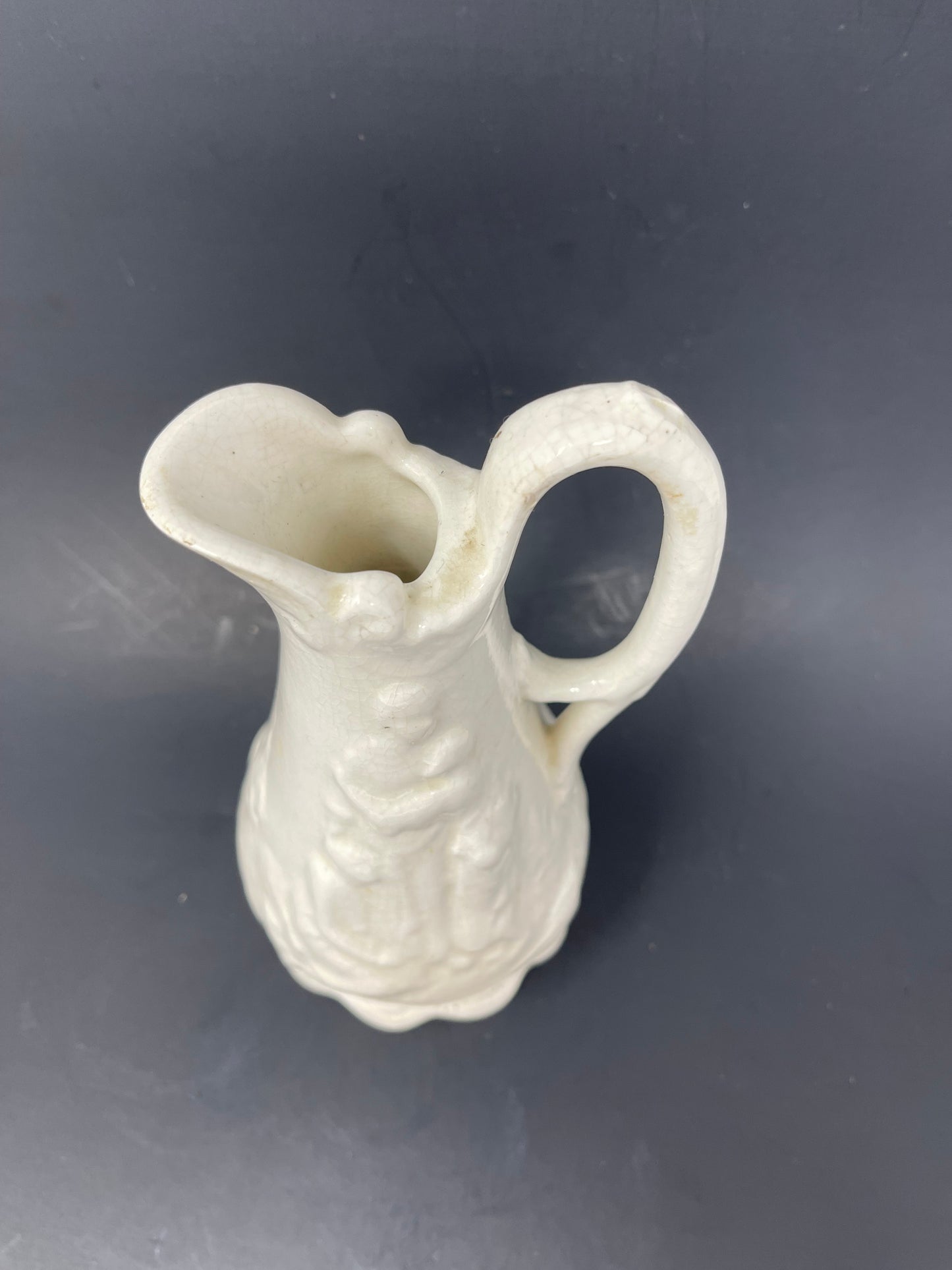 White Ceramic Small Creamer