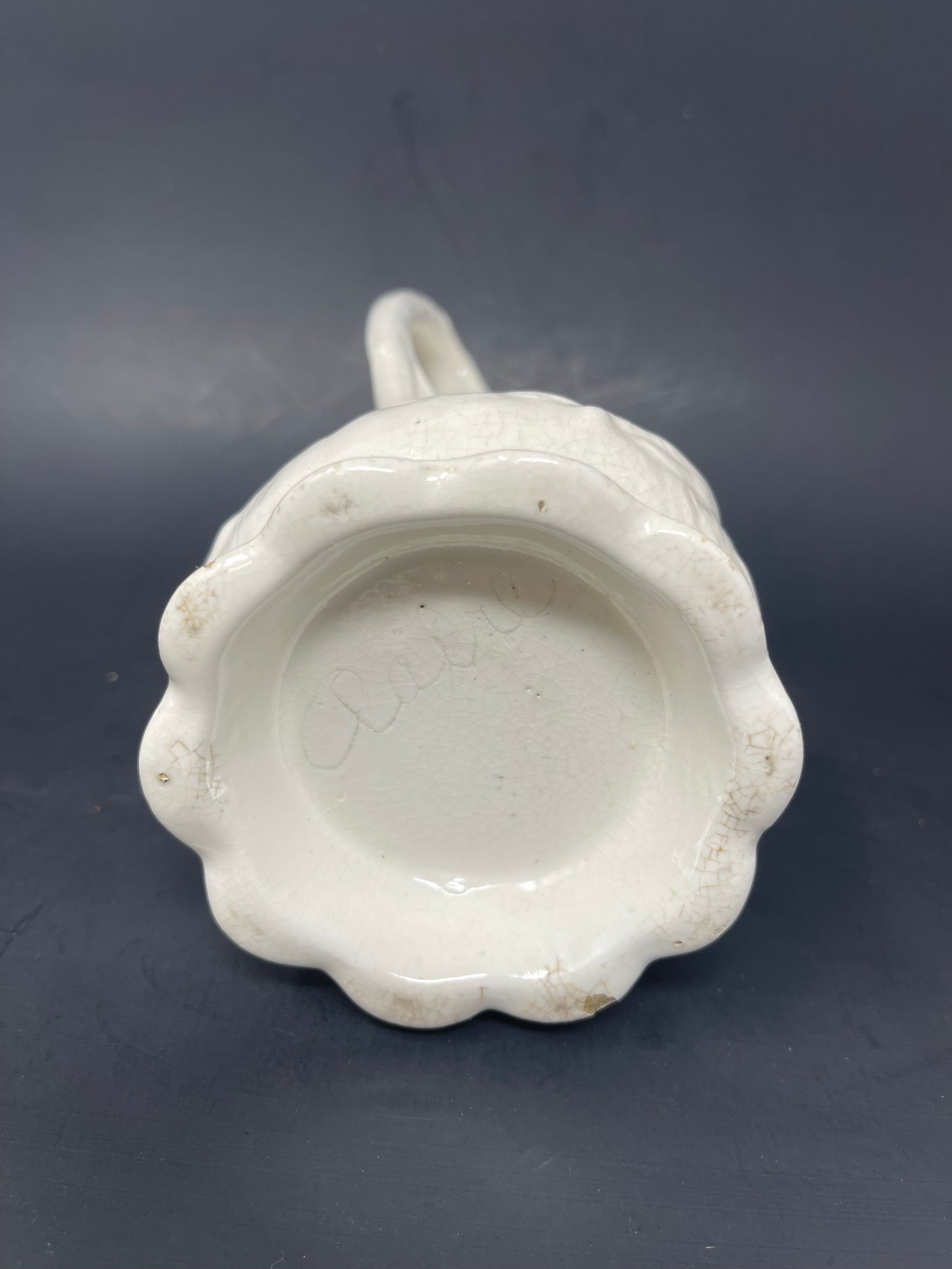 White Ceramic Small Creamer