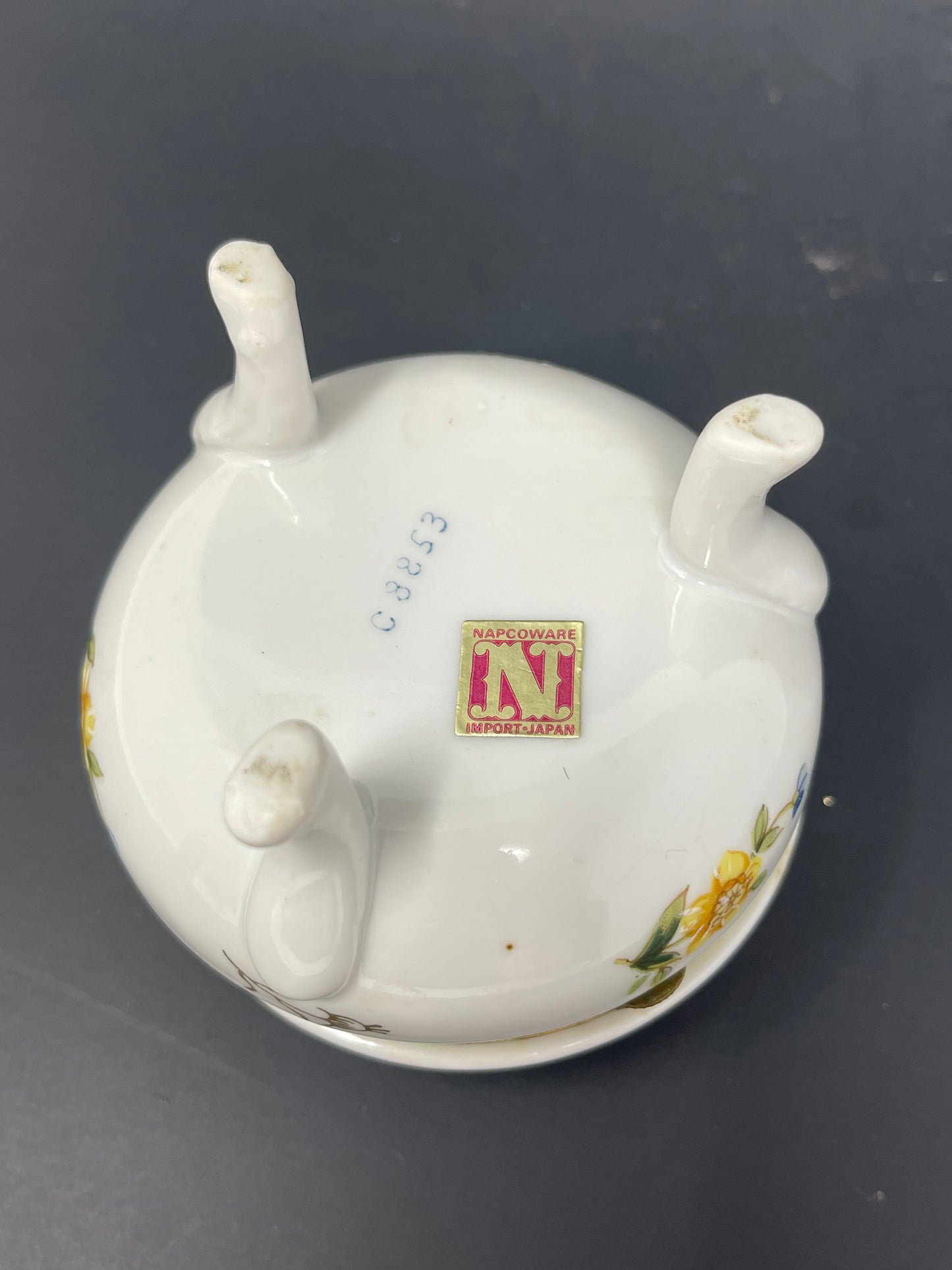 Napco Hand Painted Porcelain Trinket Box
