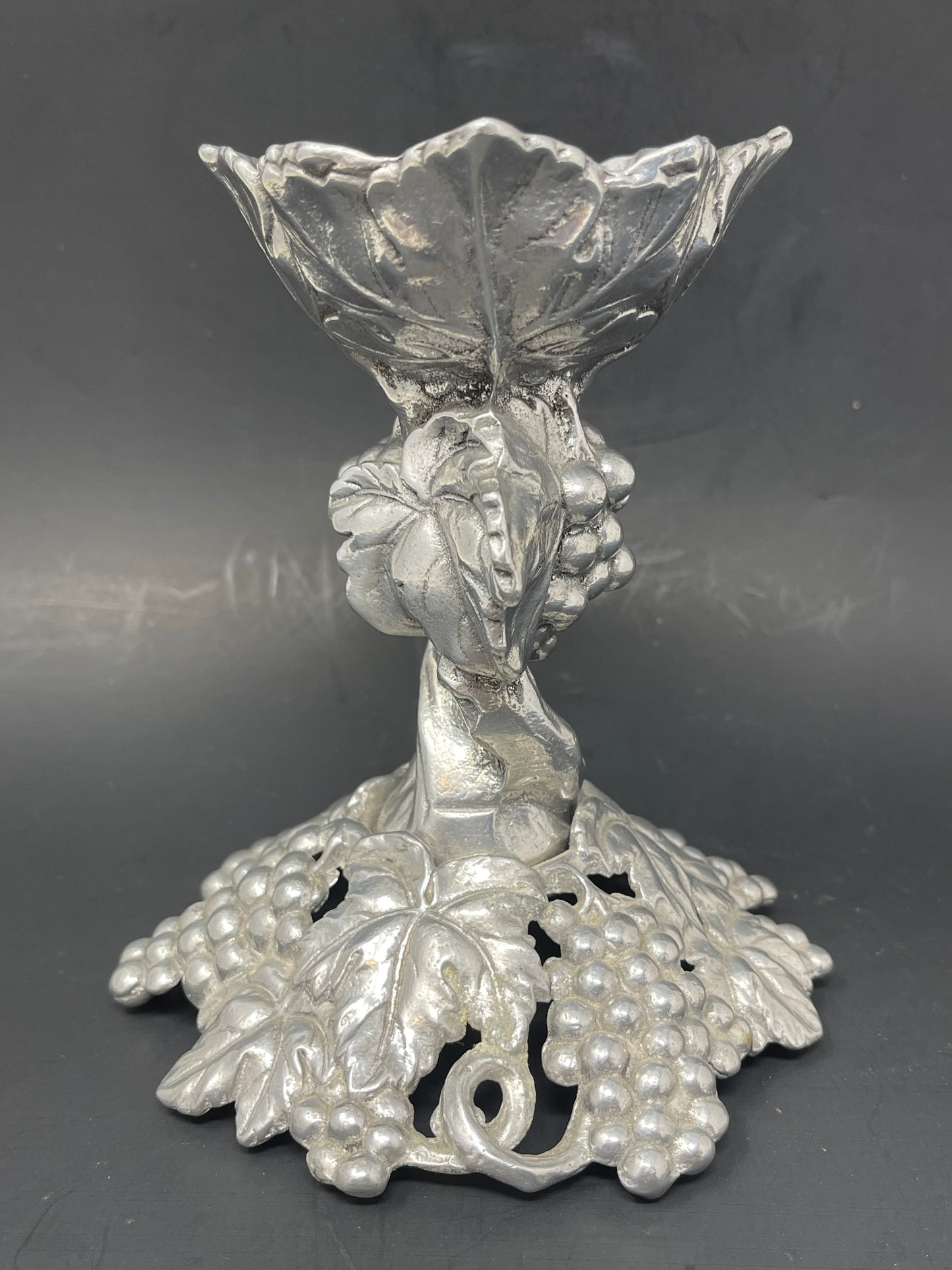Arthur Court Aluminum Candle Holder