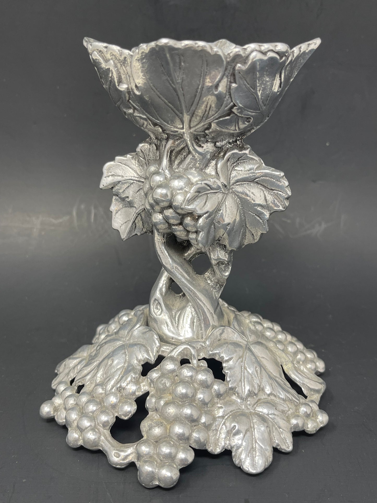 Arthur Court Aluminum Candle Holder