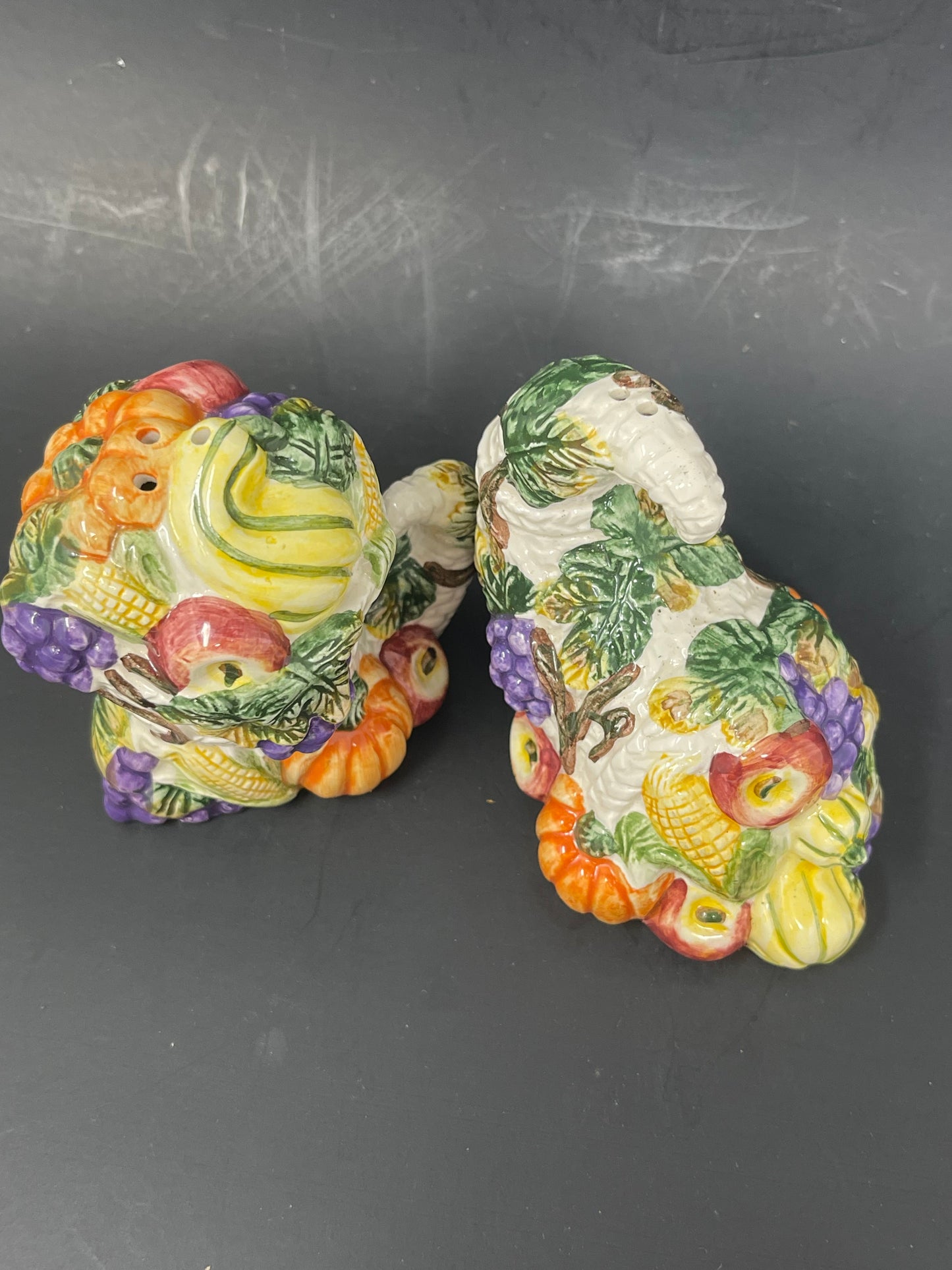 Fitz & Floyd Omnibus Harvest Bounty Salt & Pepper Shakers