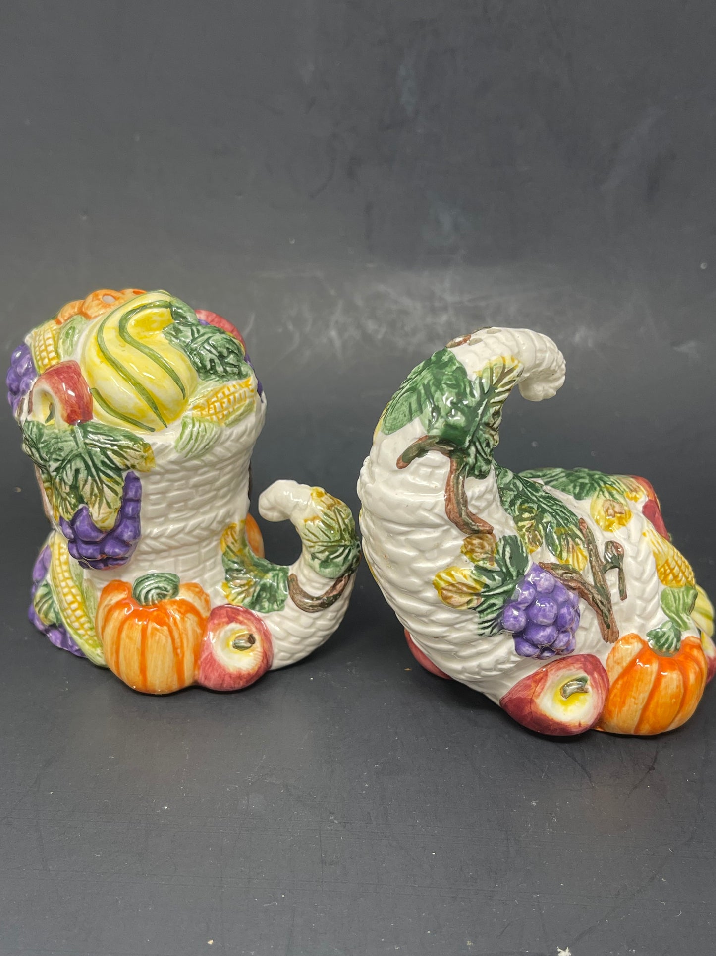 Fitz & Floyd Omnibus Harvest Bounty Salt & Pepper Shakers
