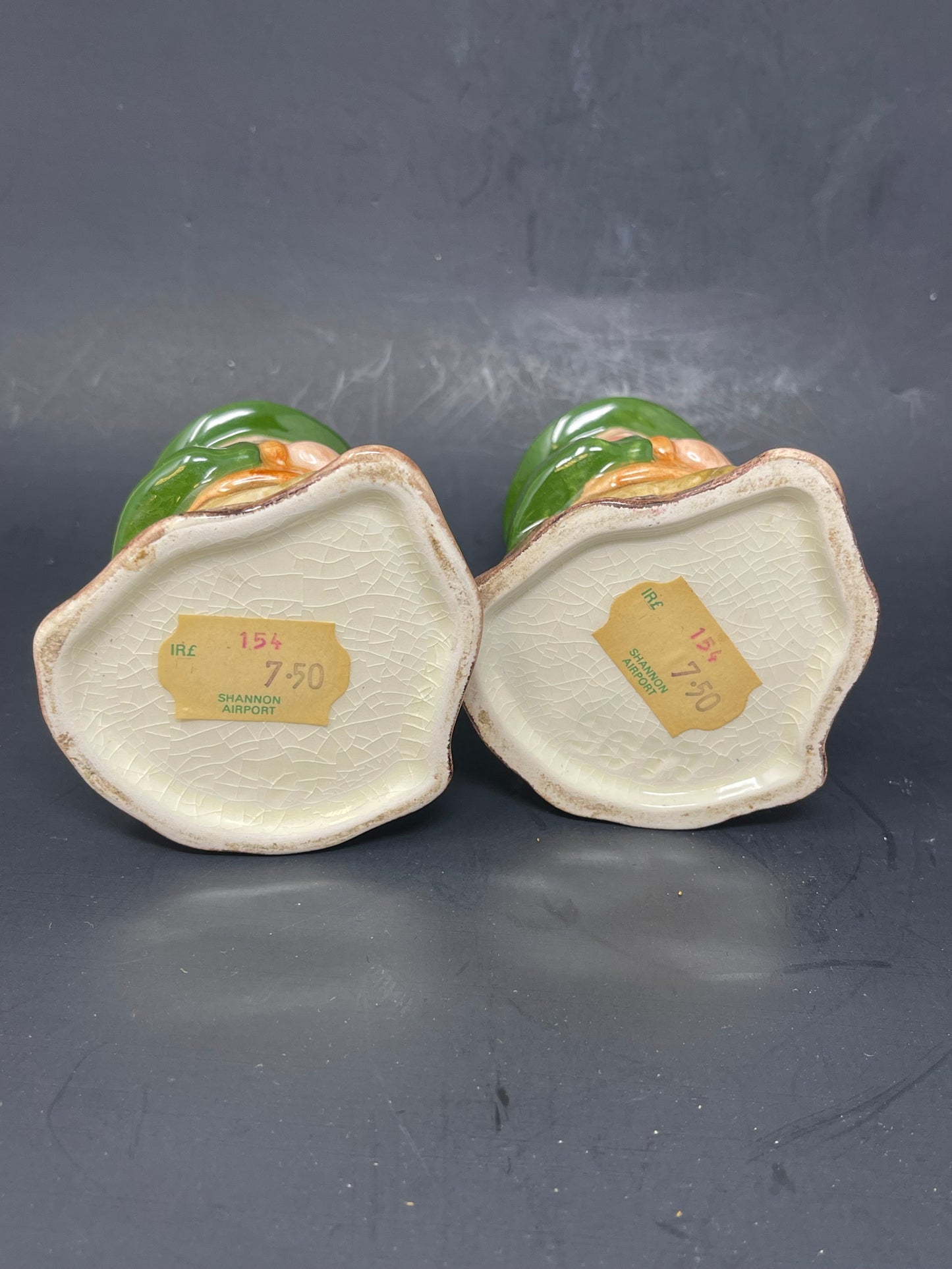 Irish Leprechaun Ceramic Candle Holders