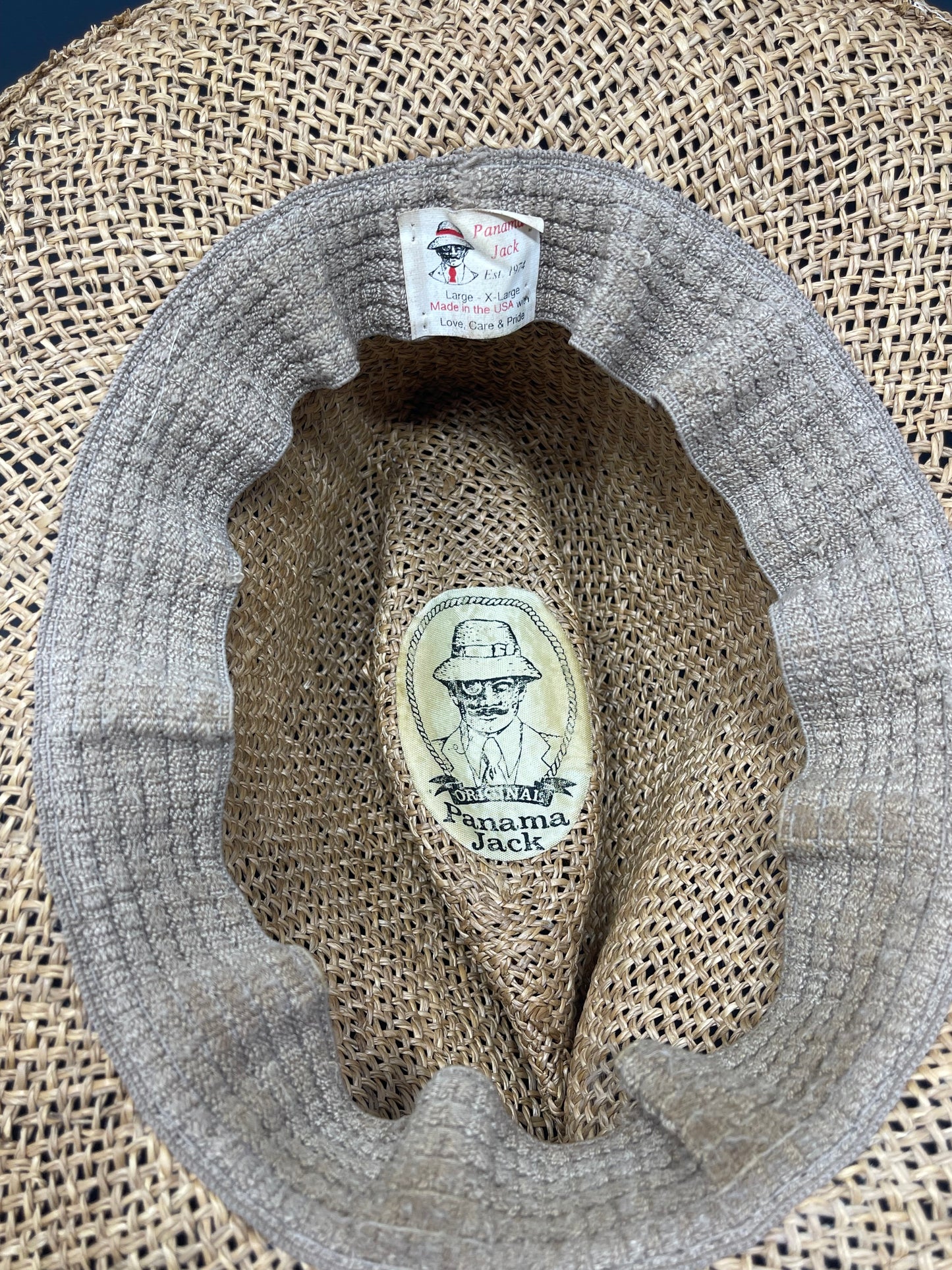 Original Panama Jack Straw Hat Size L/XL