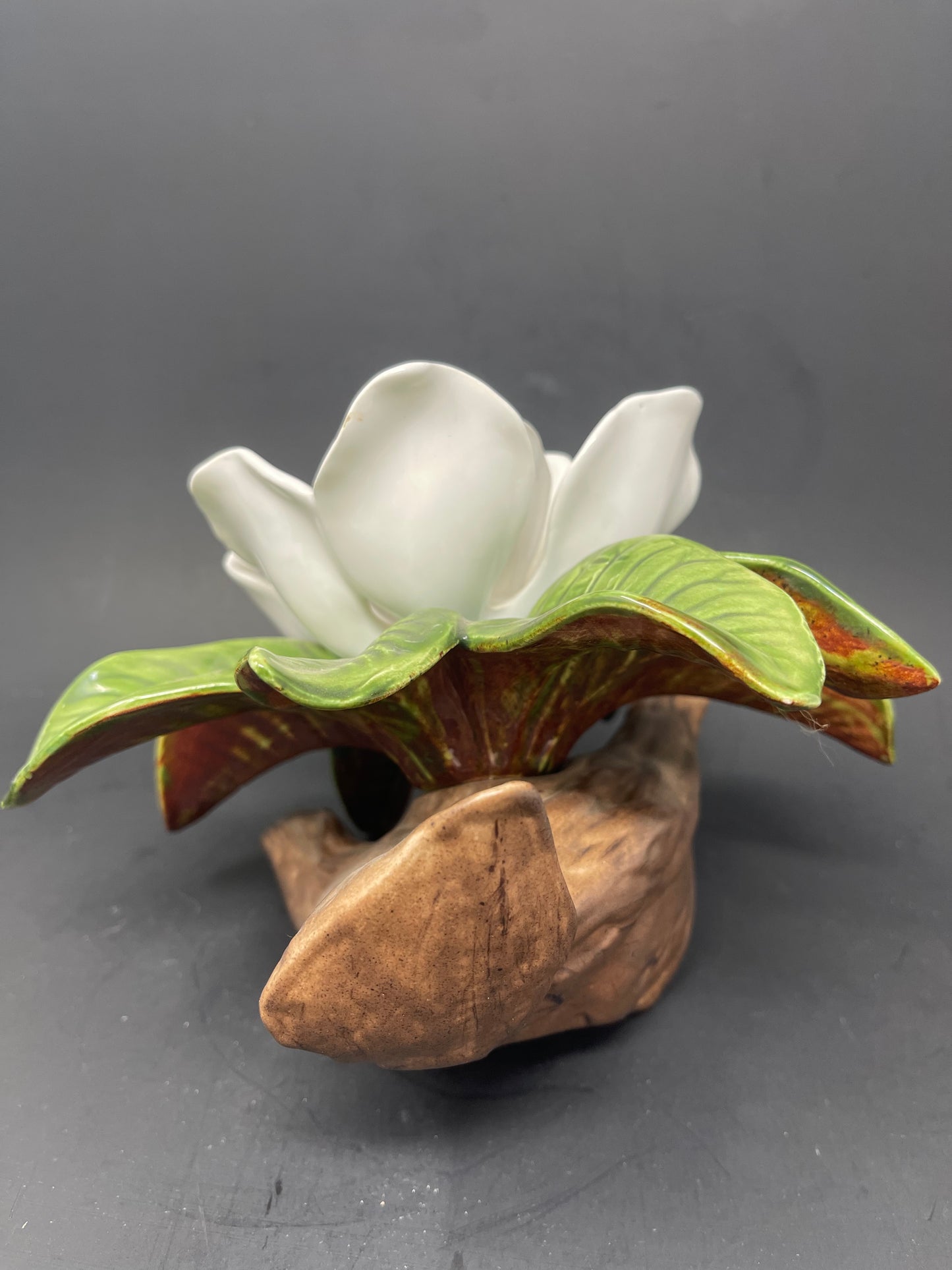 Ceramic White Magnolia Figurine