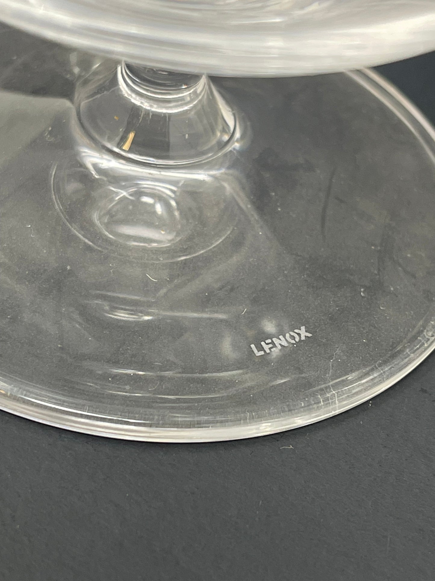Set Of 2 Lenox Wine Glasses & Brandy Glass