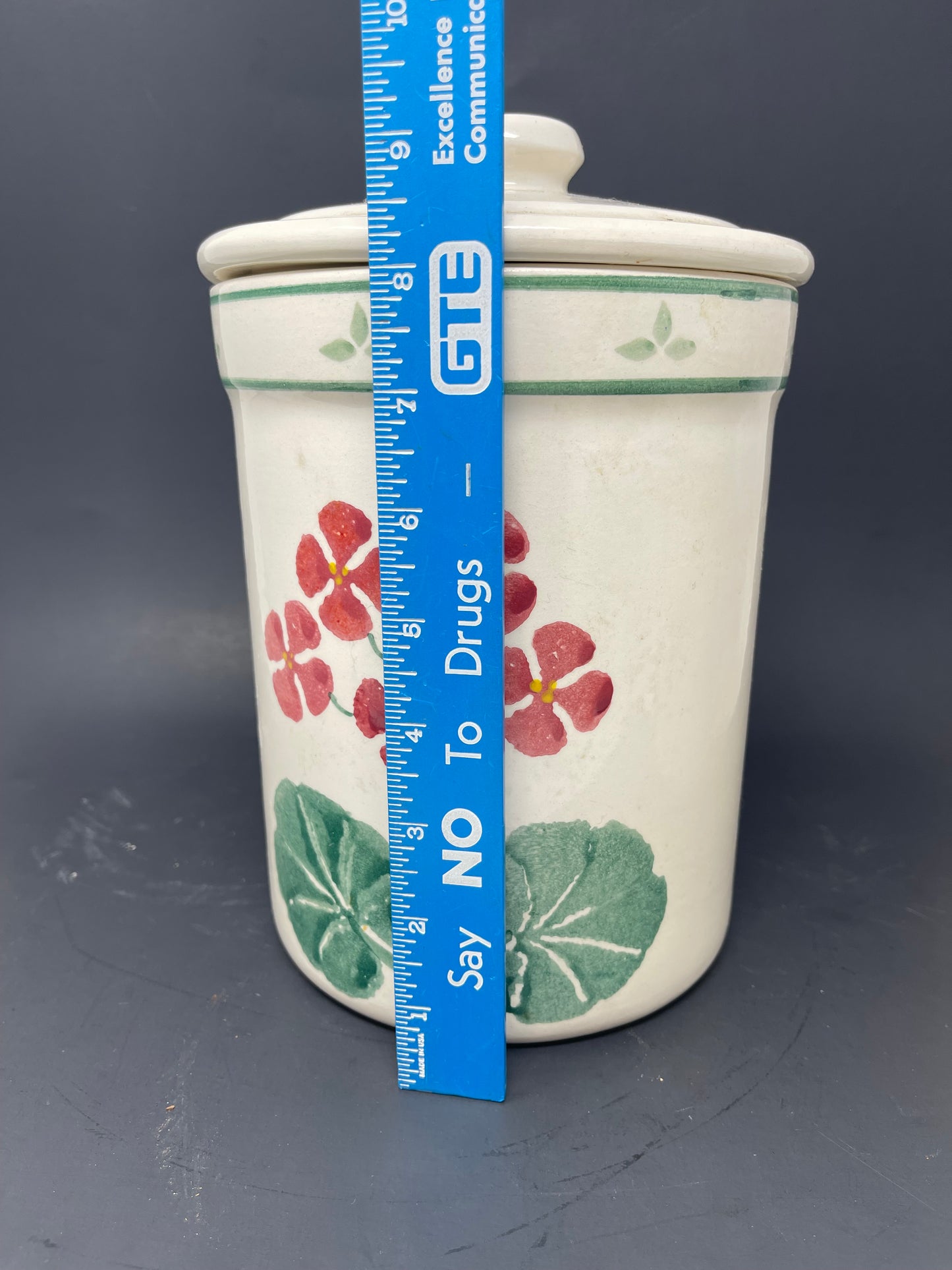 Crock Shop Canister Set Of 3 W/ Lids