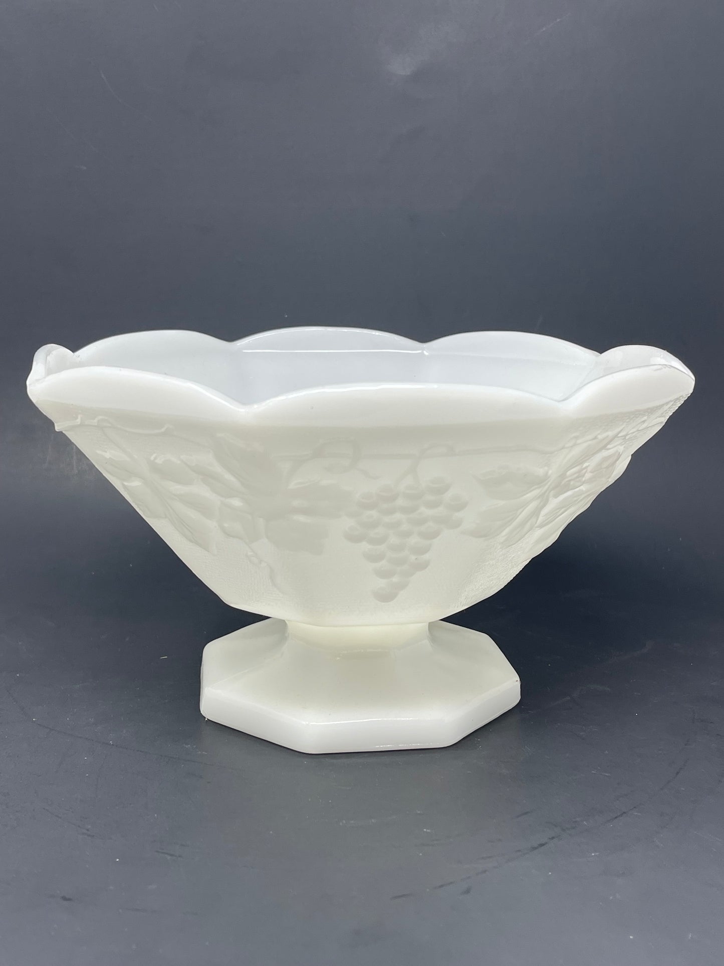 Anchor Hocking Vintage Footed Milk Glass
