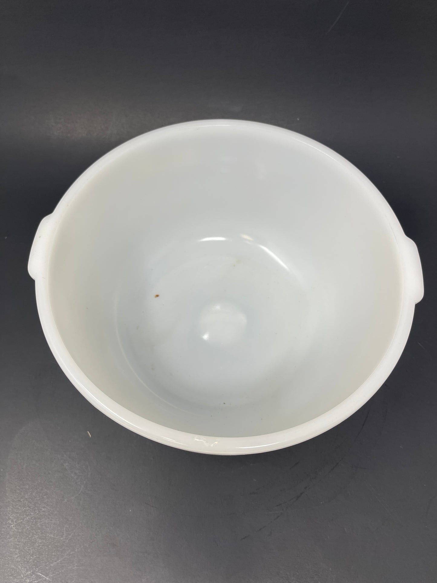 Set Of 2 Milk Glass Mixing Bowls