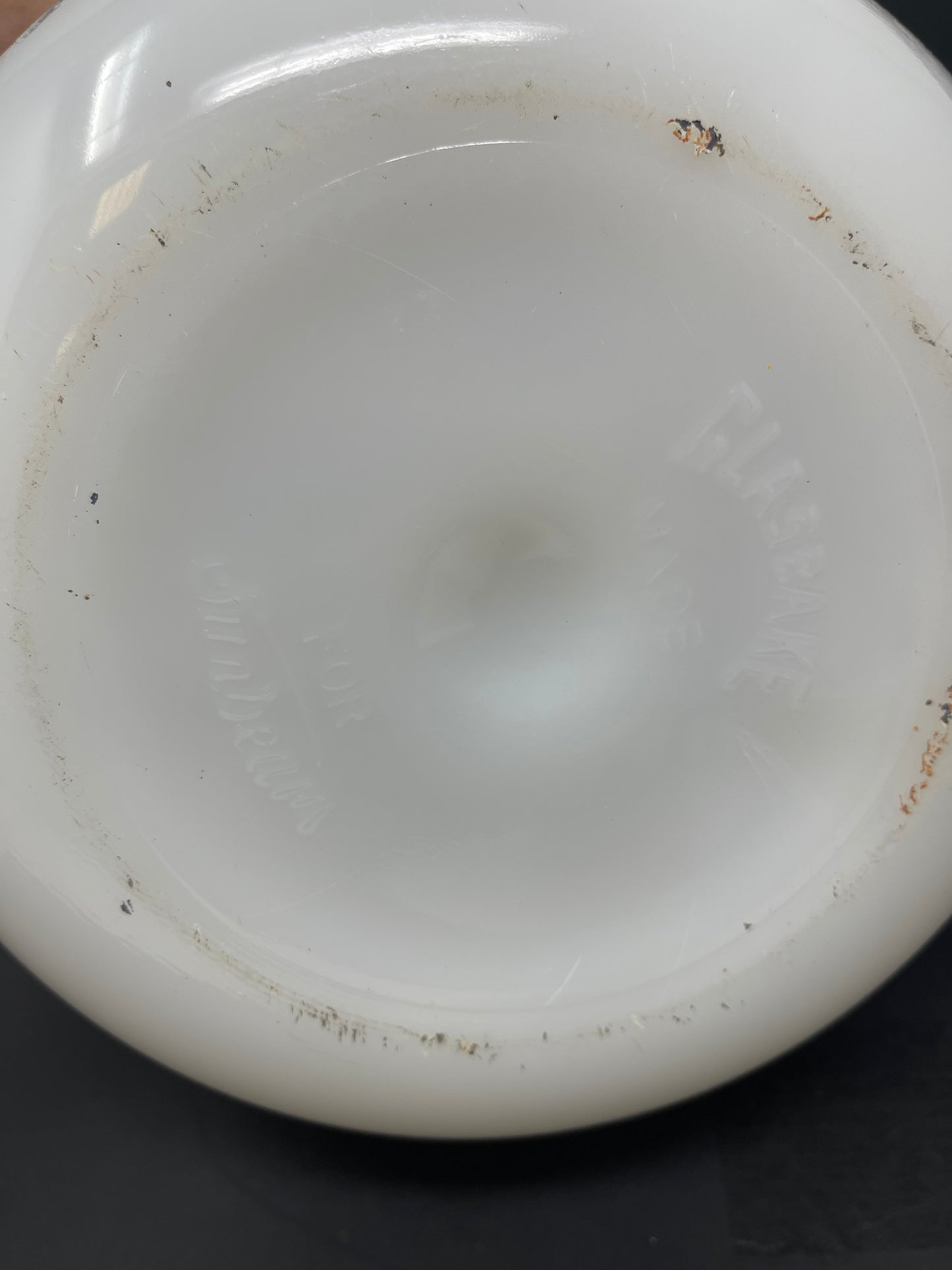 Set Of 2 Milk Glass Mixing Bowls