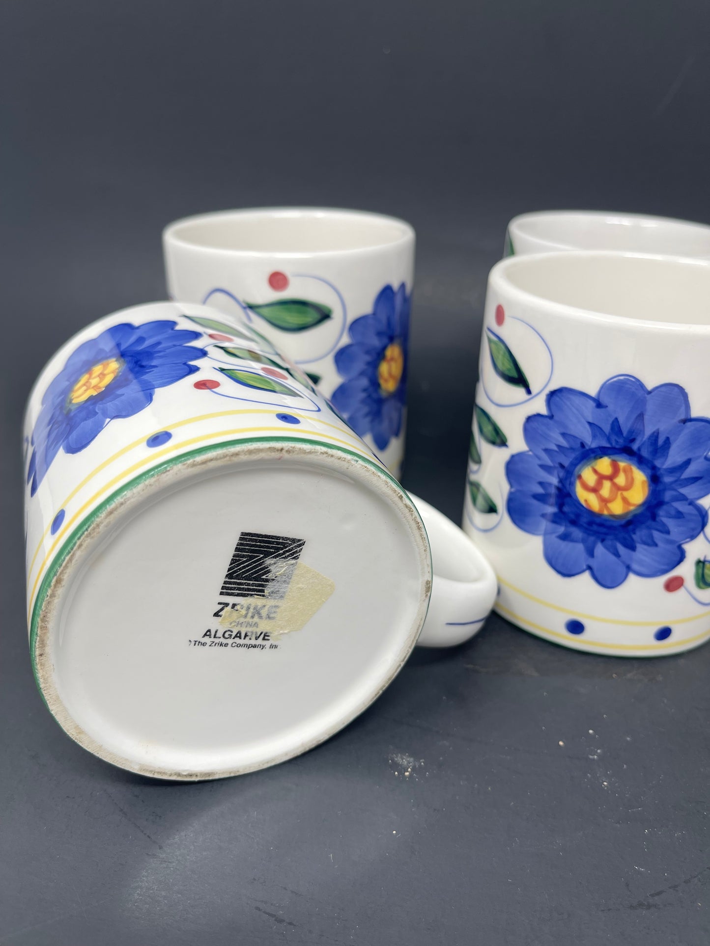 Zrike Fruit & Flower Set Of 4 Mugs