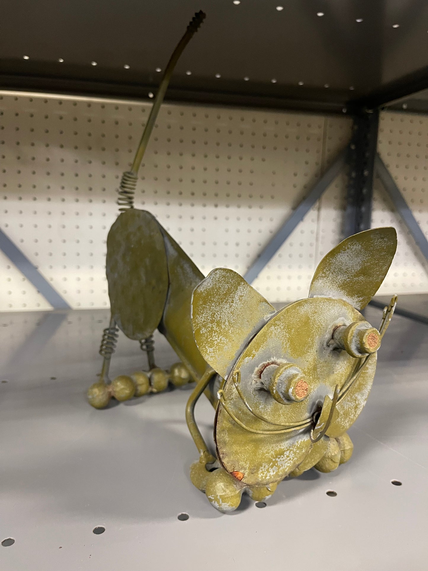 Green Metal Decorative Cat