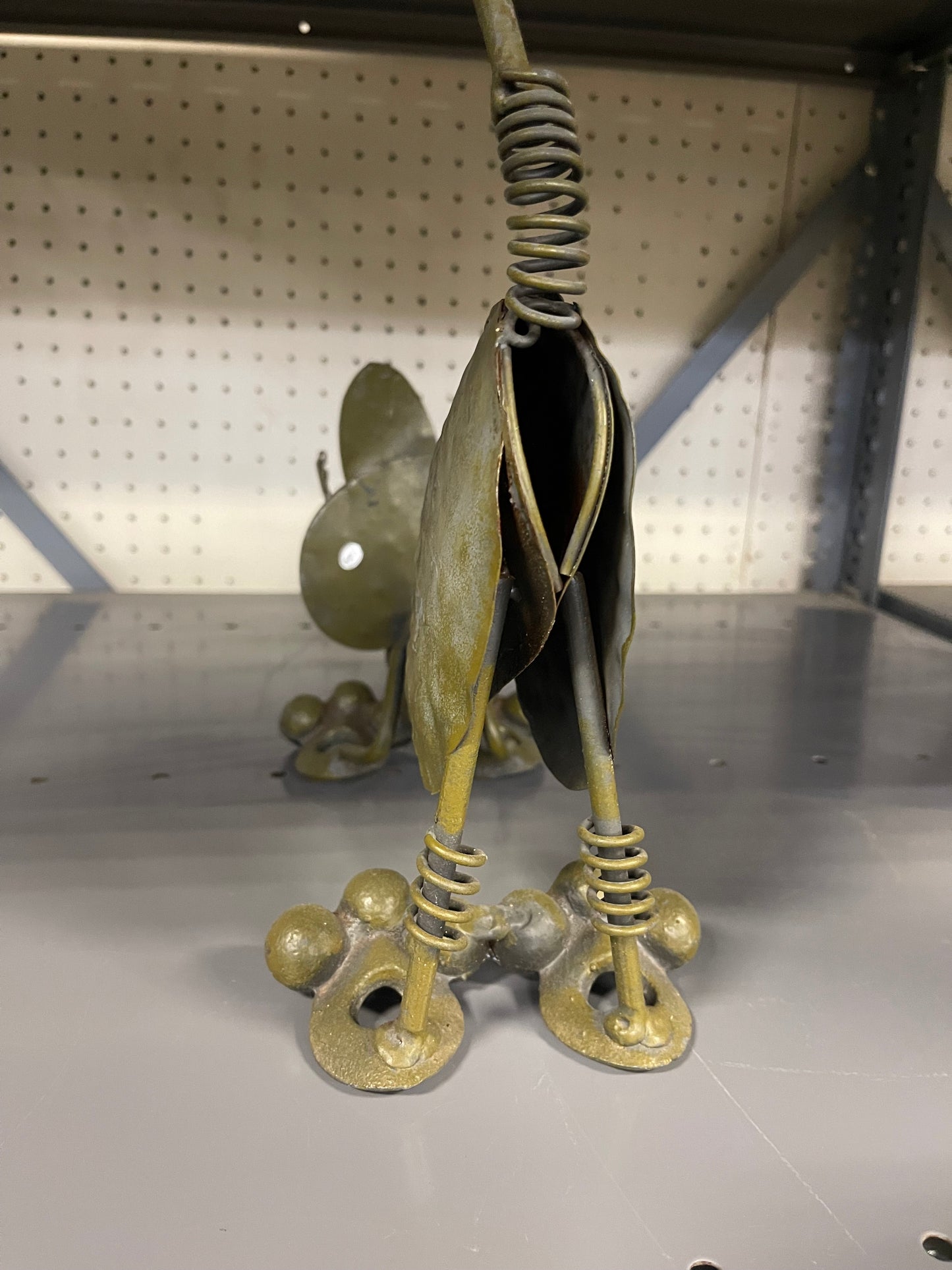 Green Metal Decorative Cat