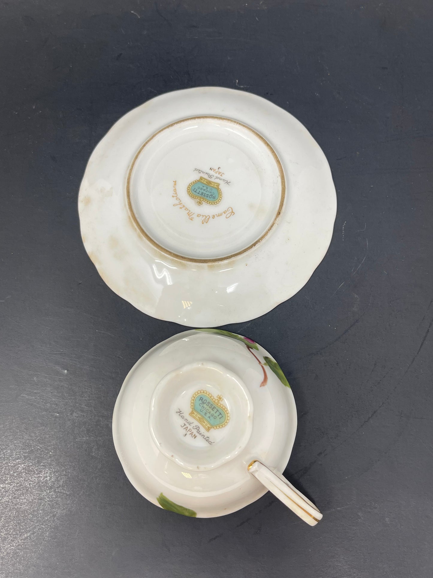 Fine China Teacup Set Of 2