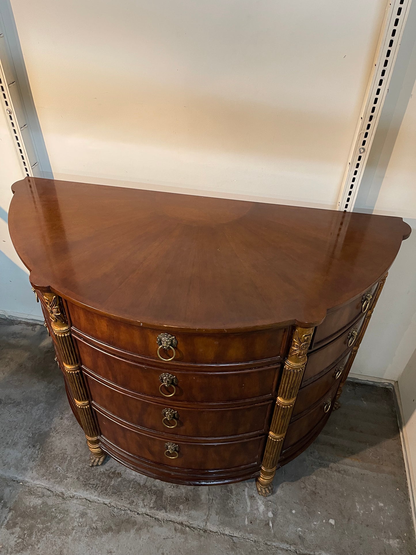 Neoclassical 12 Drawer Mahogany Commode Chest