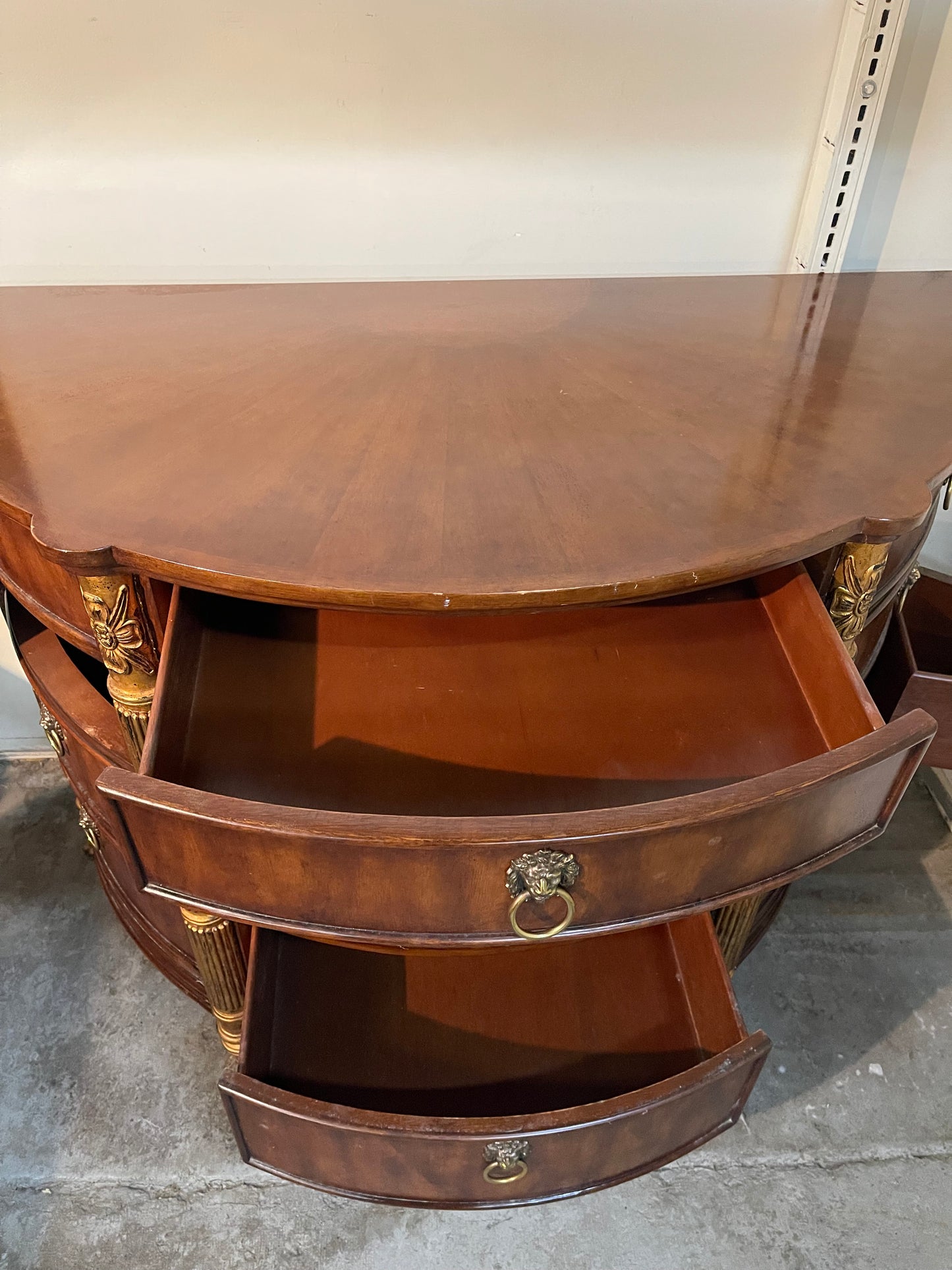 Neoclassical 12 Drawer Mahogany Commode Chest