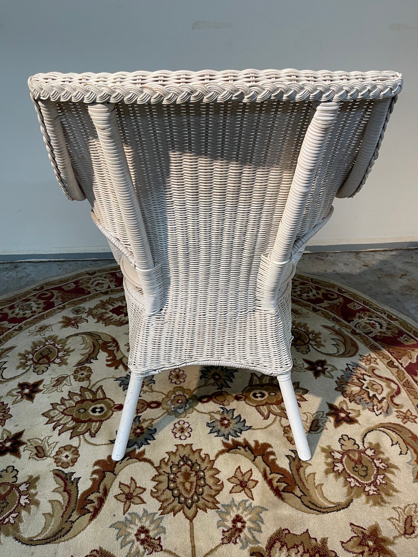 Classic White Wicker Chair