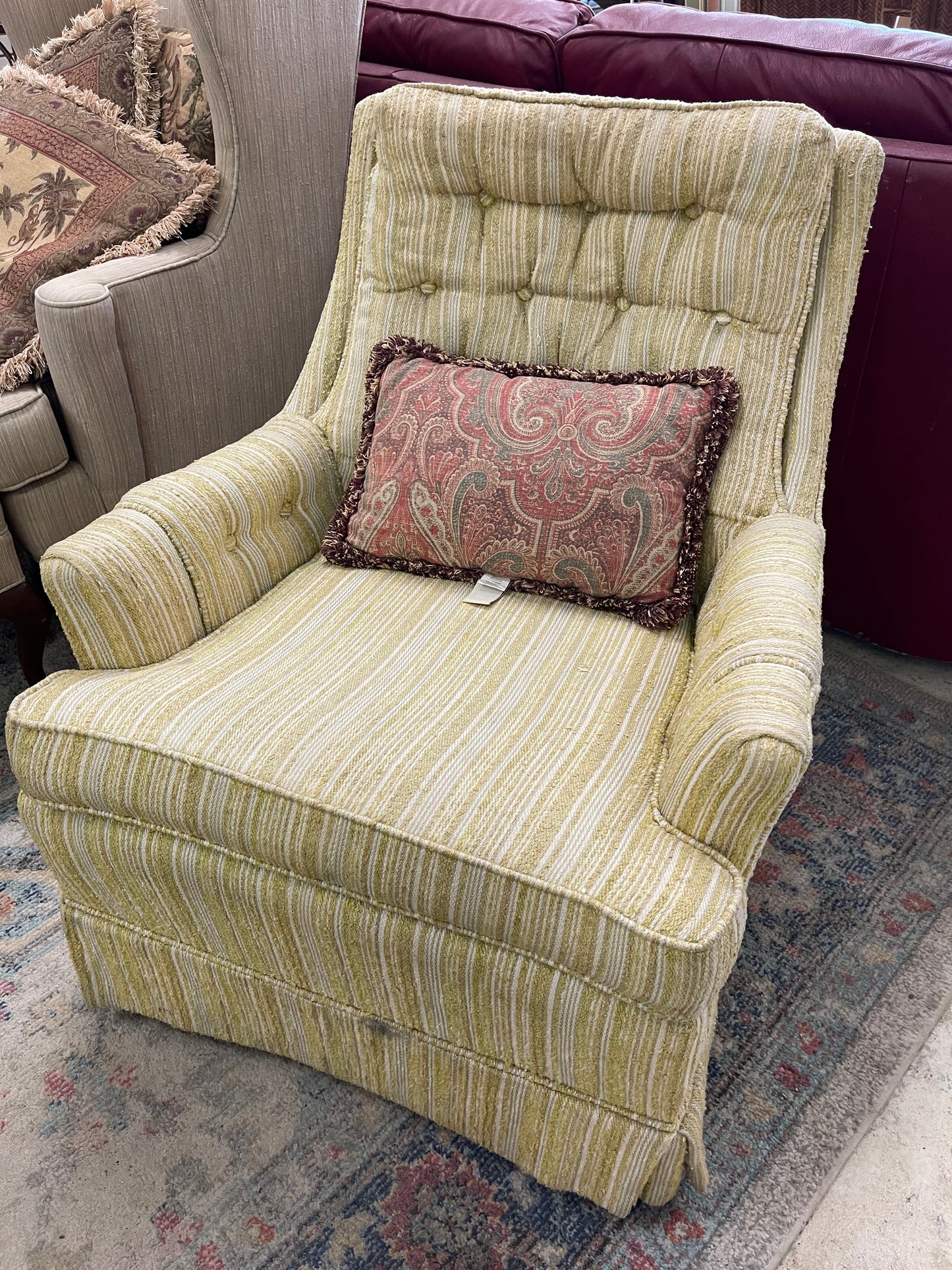 Mid Century Tufted Accent Chair