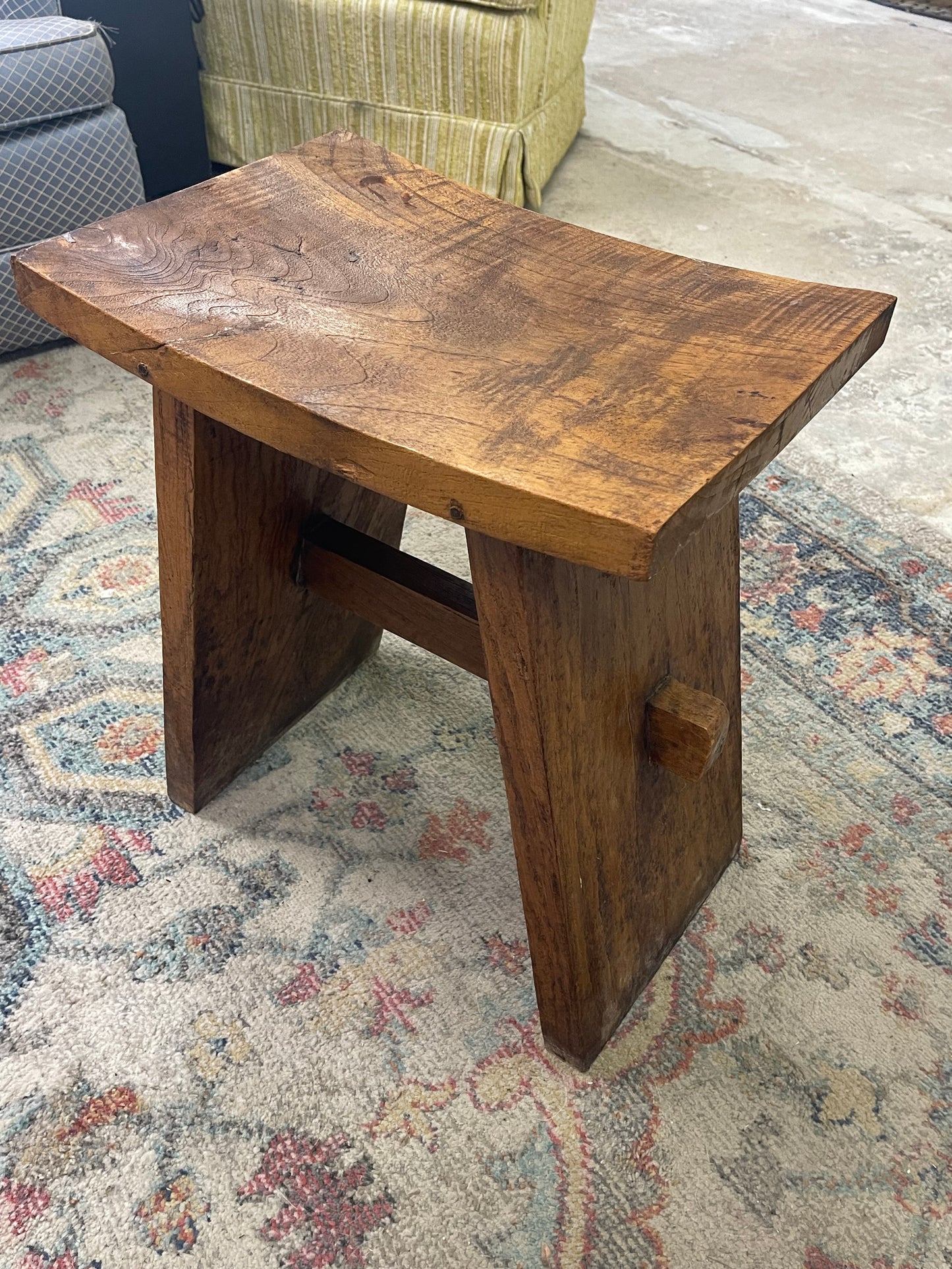 Vintage Teak Wood Stool