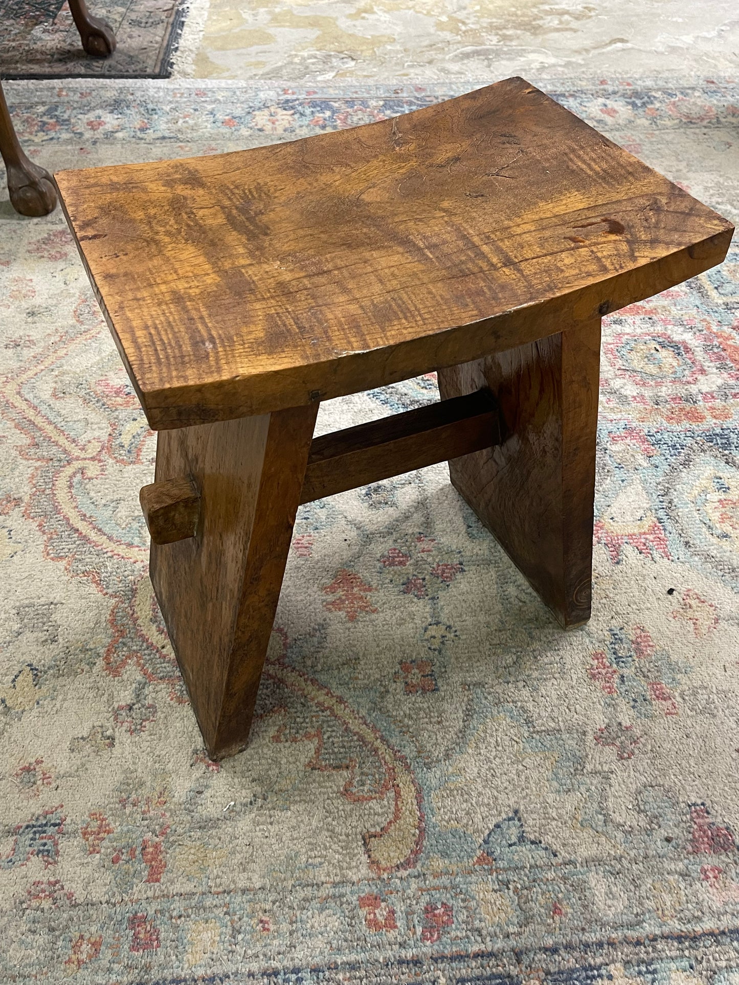 Vintage Teak Wood Stool
