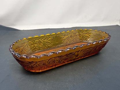 Twosday 08 – Amber Glass Decorative Dish