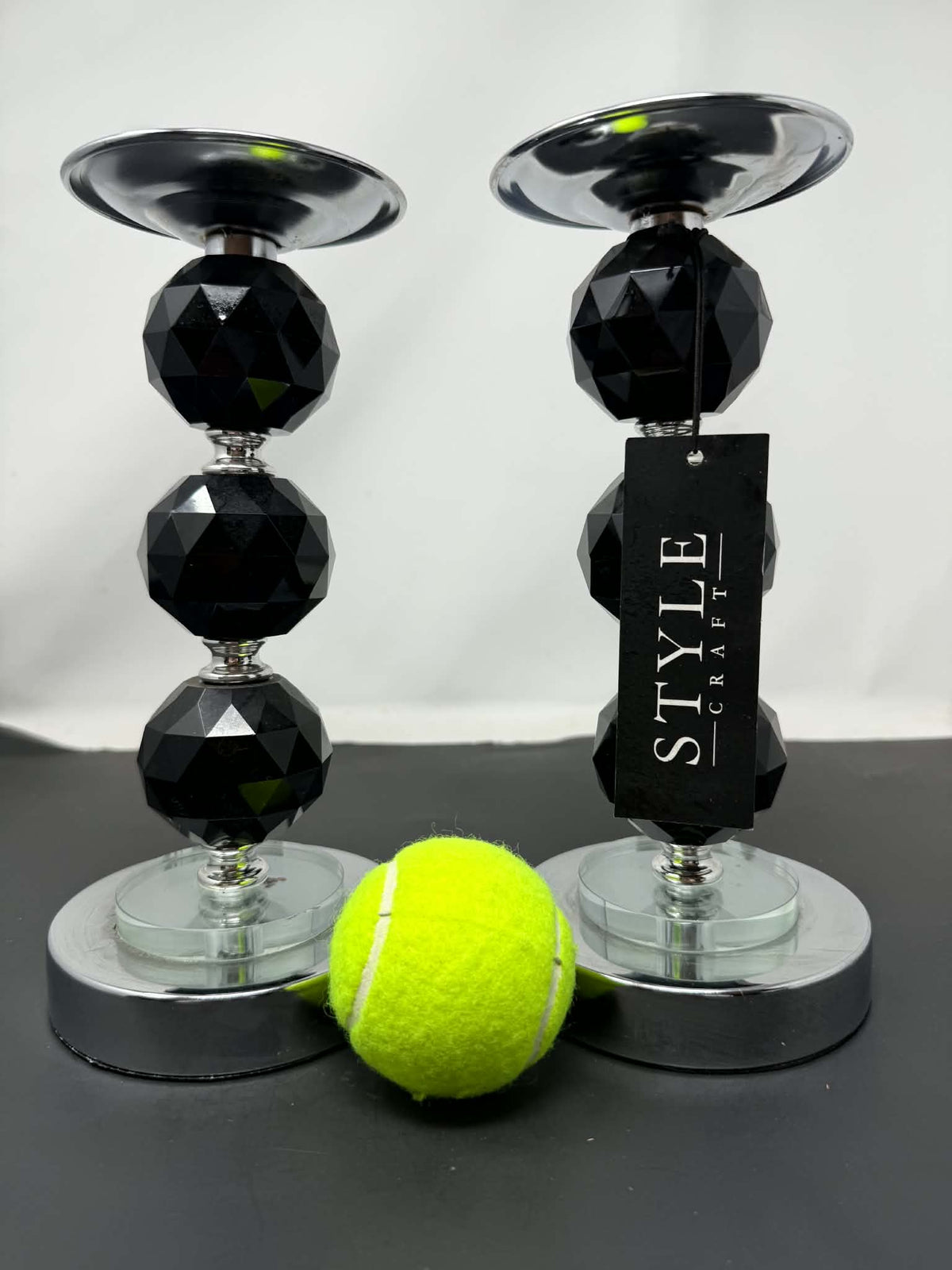 Twosday 19 – Pair of Black Candlesticks