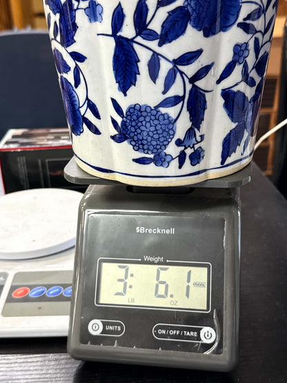 Twosday 33 – Blue and White Floral Ceramic Planter