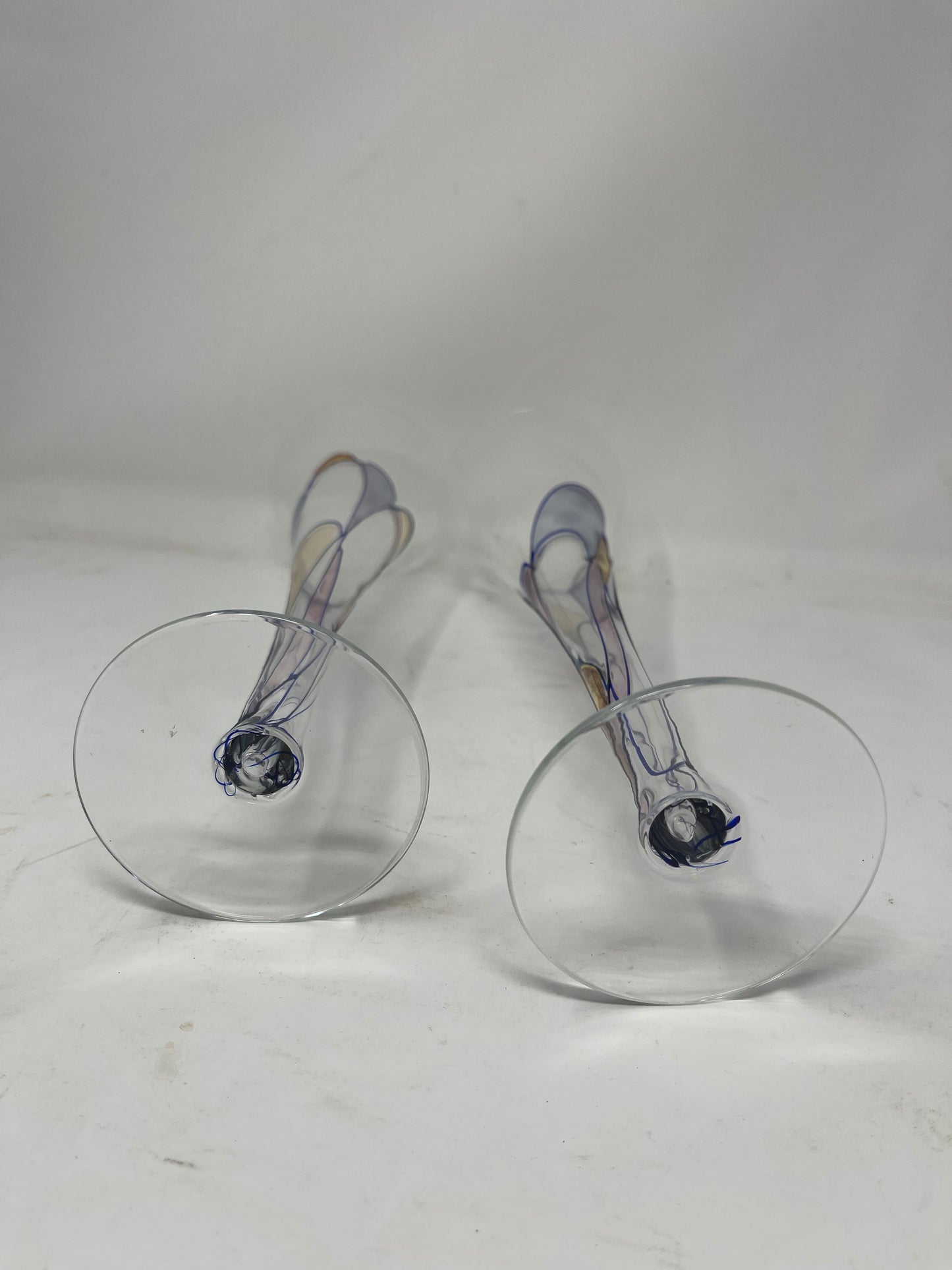 Milano Mosaic Stained Glass Champagne Flutes