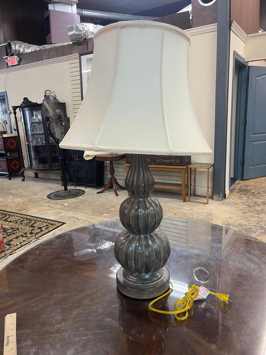 Grey Ceramic Table Lamp (Works)