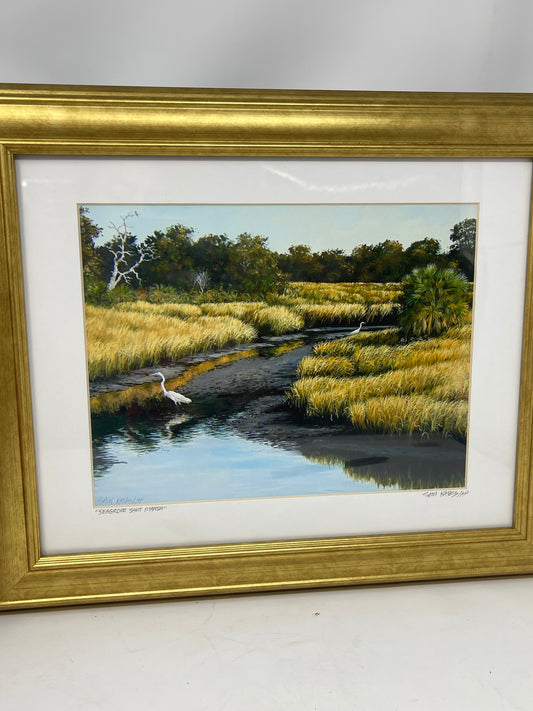 "Sea Grove Salt Marsh" Artist Proof By Sam Kates Framed