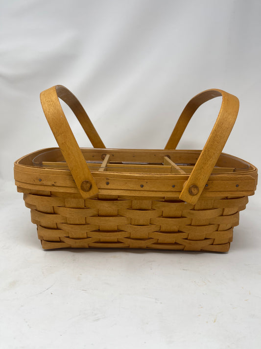 Longaberger Storage Solutions Basket W/6 Wooden Dividers