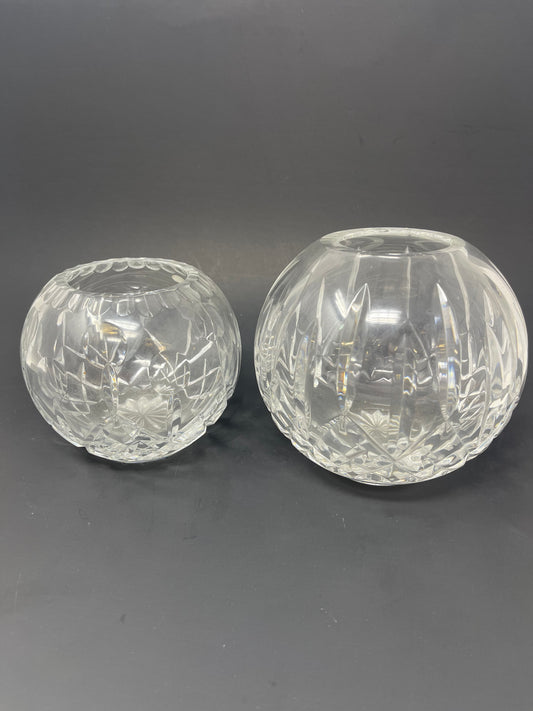 Set Of Waterford Crystal Globes