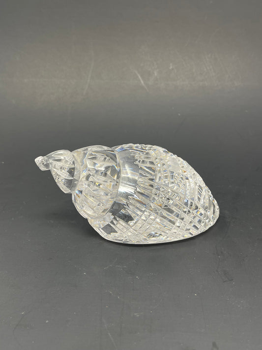 Waterford Crystal Conch Shell Paperweight