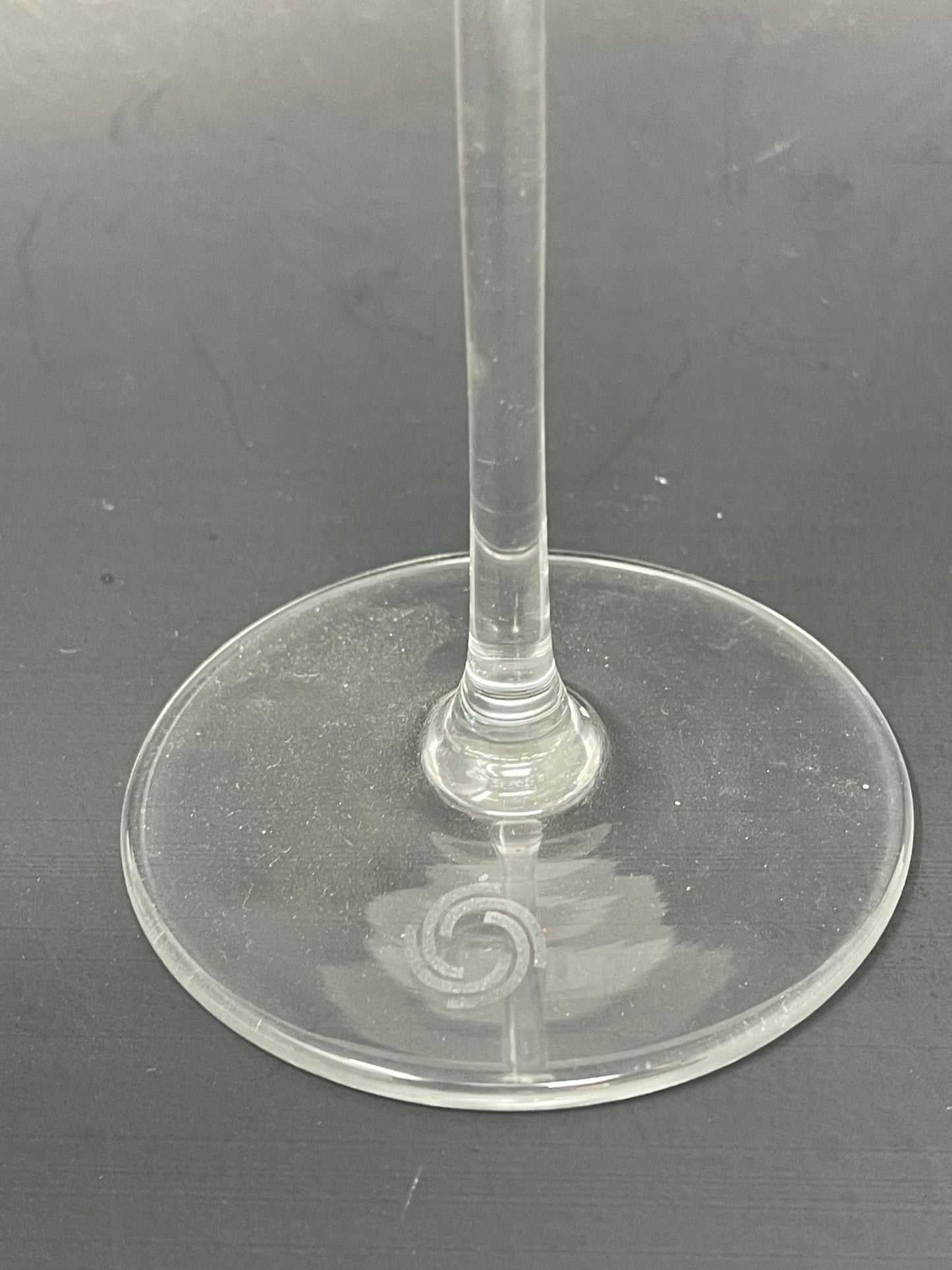 Murano Style Glass Snail Champagne Flute
