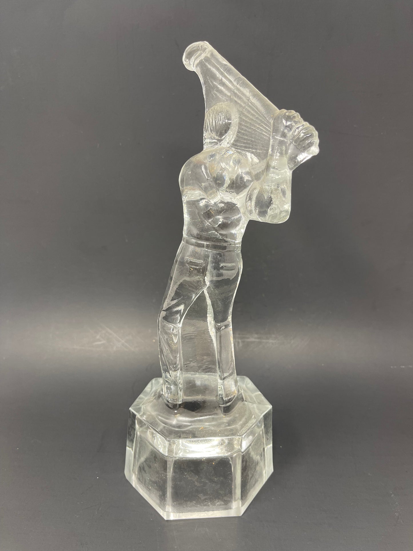 Glass Golfer Statue