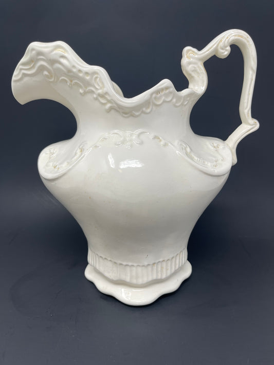 Arnel's Large White Ceramic Pitcher