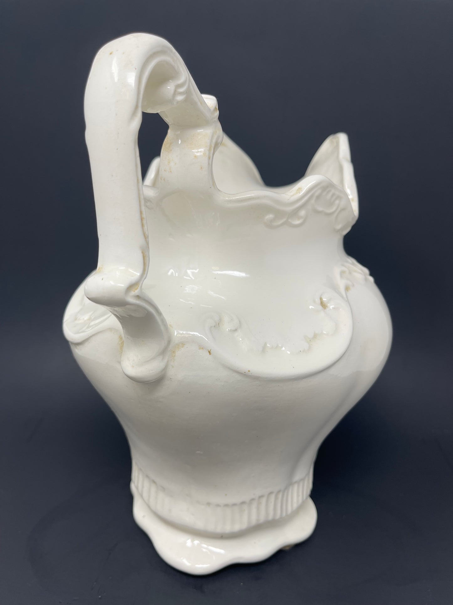 Arnel's Large White Ceramic Pitcher